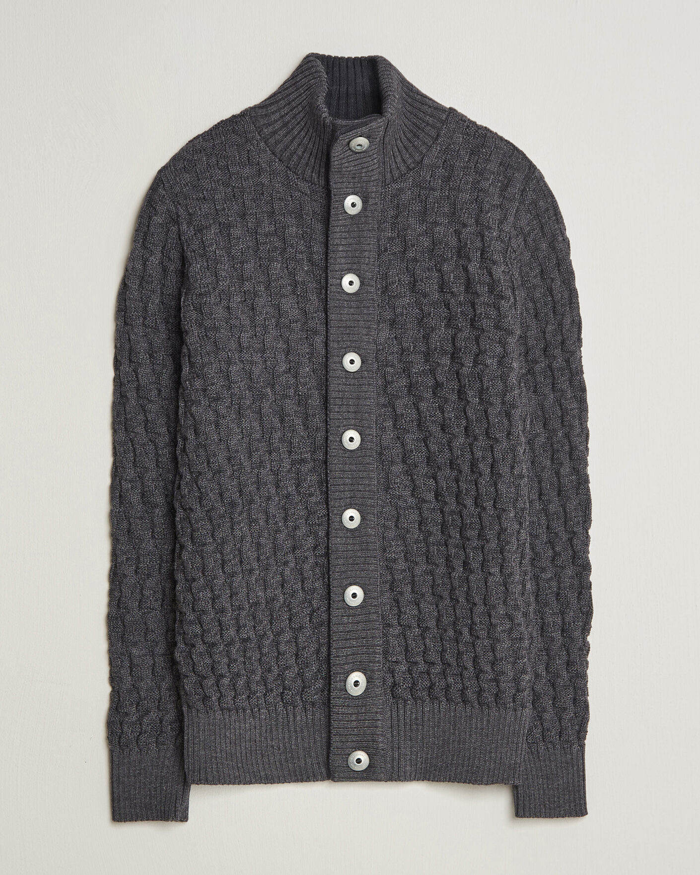Heren | Truien | S.N.S. Herning | Stark Cardigan Gneiss Grey