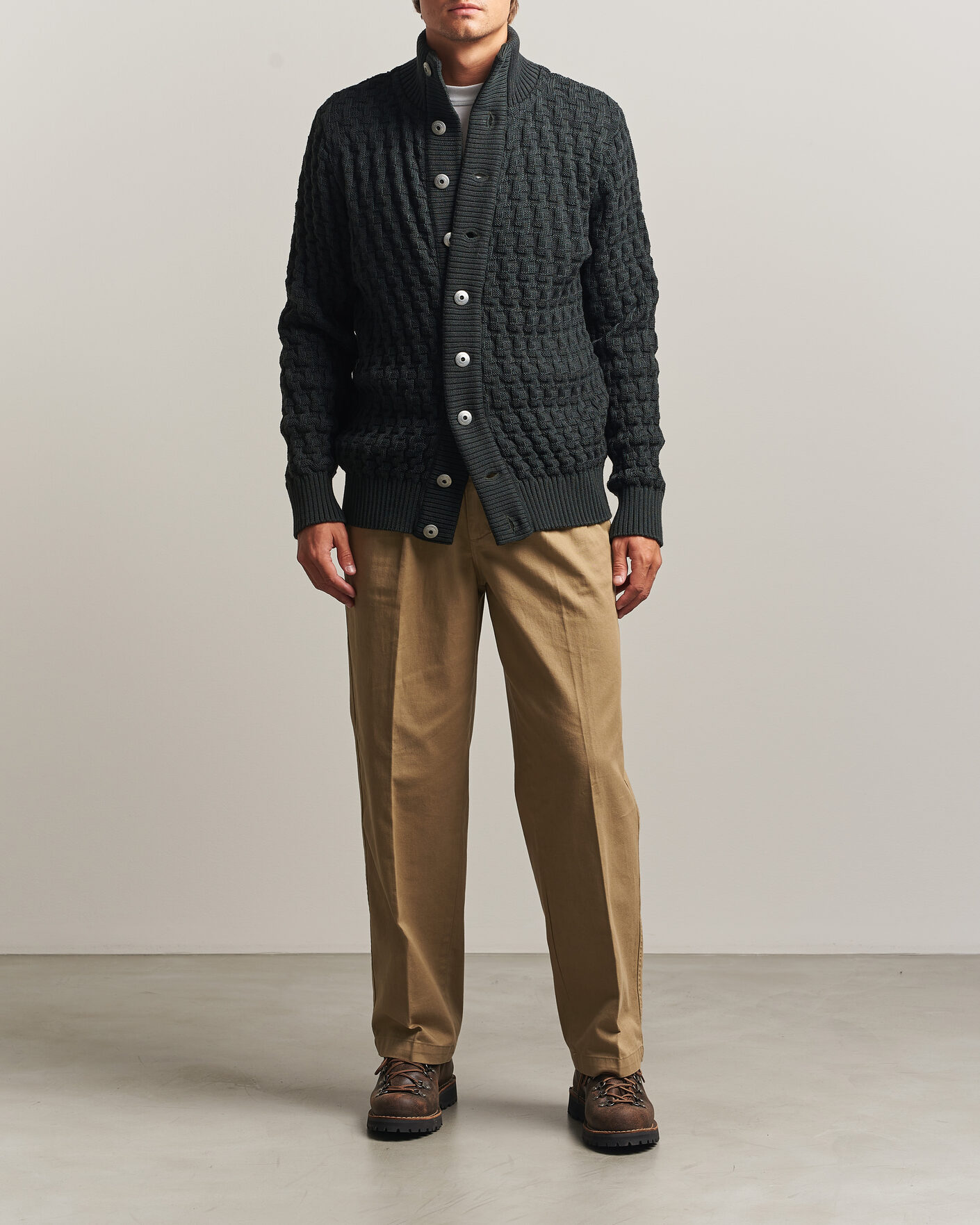 Heren | Truien | S.N.S. Herning | Stark Cardigan Terrain Green