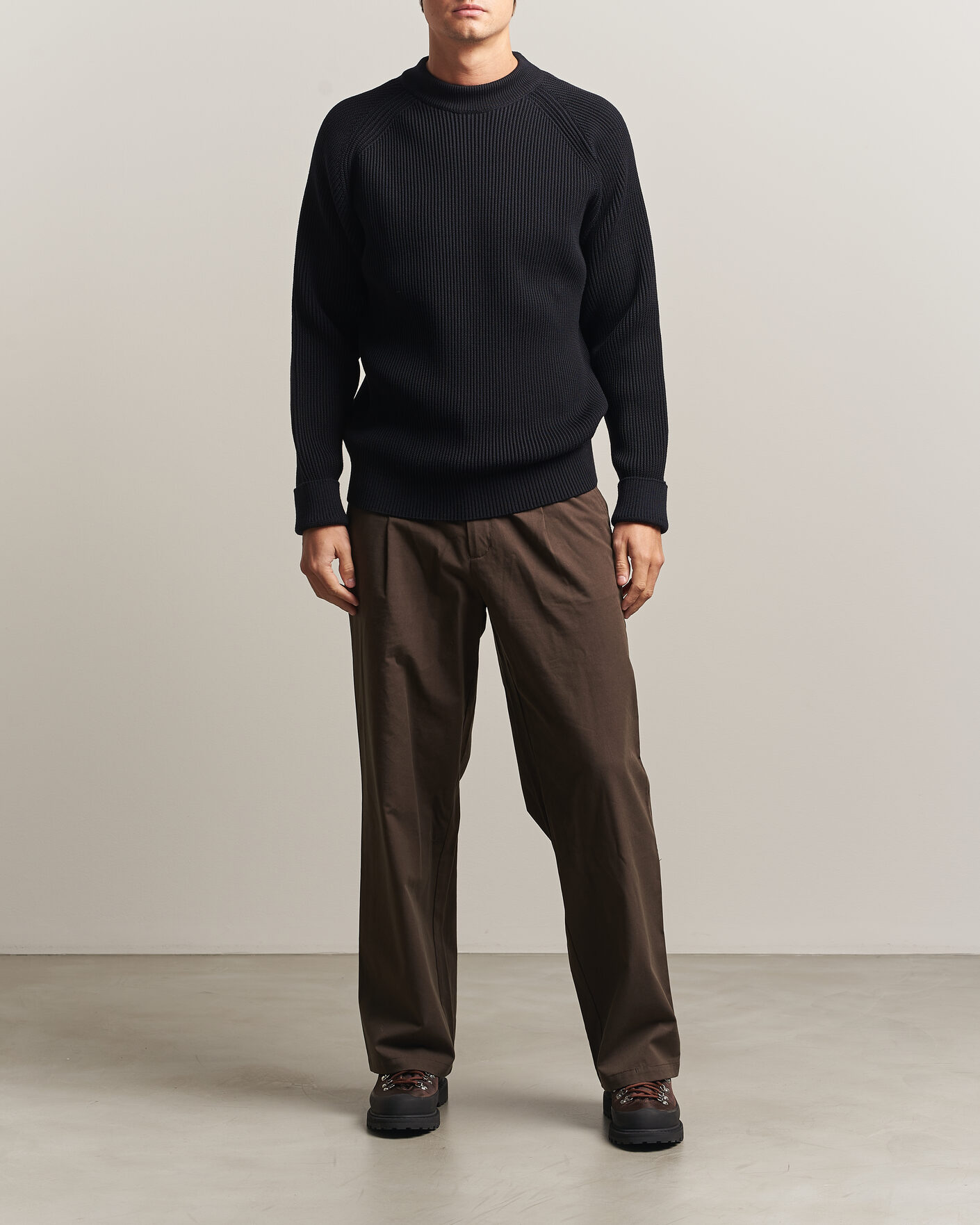 Heren | Truien | S.N.S. Herning | Render Mock Neck Navy Blue