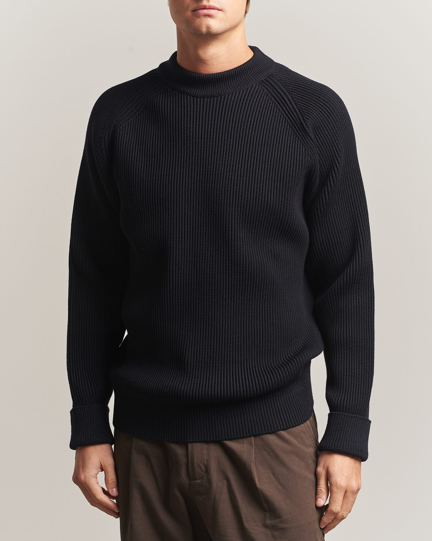 Heren | Truien | S.N.S. Herning | Render Mock Neck Navy Blue