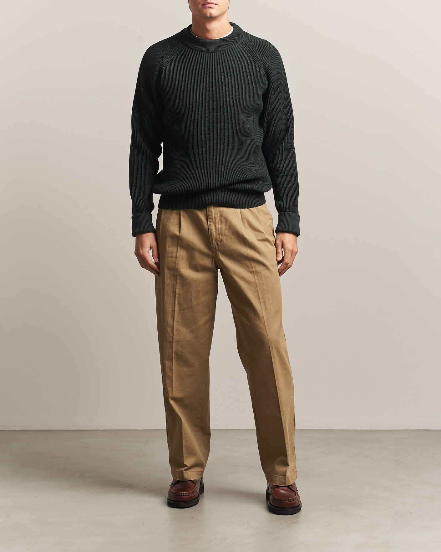 Heren | Truien | S.N.S. Herning | Render Mock Neck Terrain Green
