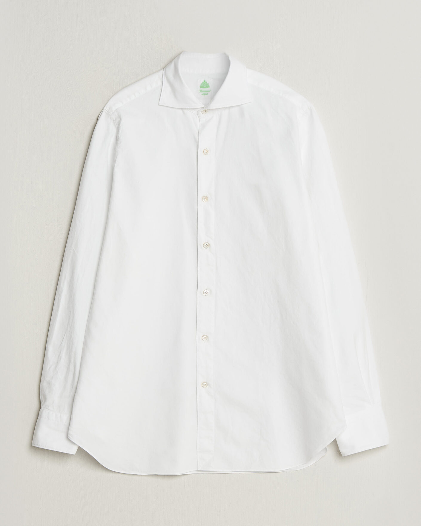 Heren | Overhemden | Finamore Napoli | Gaeta Flannel Sport Shirt White