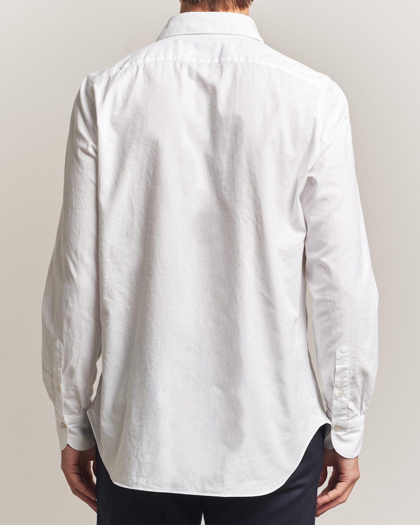 Heren | Overhemden | Finamore Napoli | Gaeta Flannel Sport Shirt White