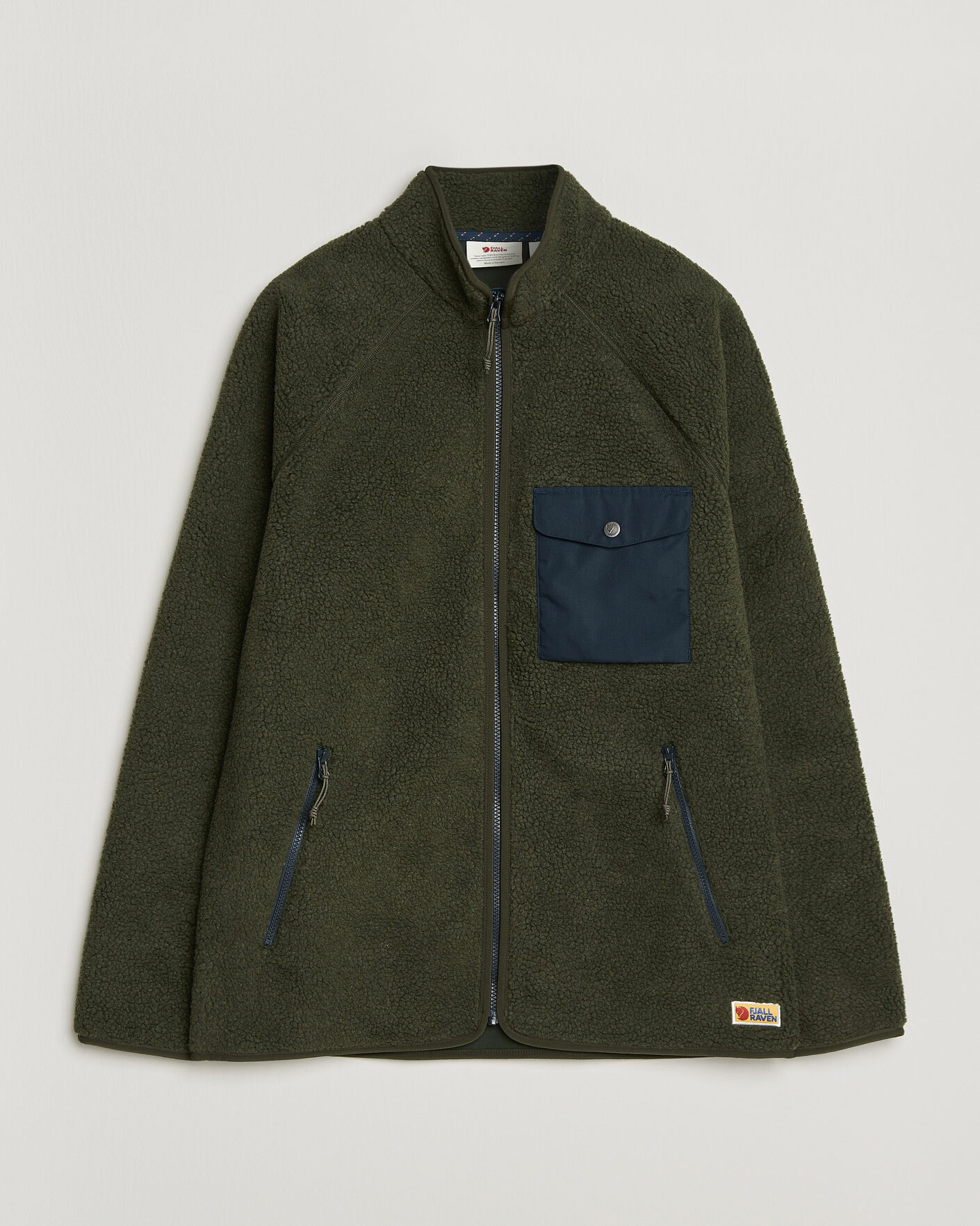 Heren | Truien | Fjällräven | Vardag Pile Fleece Zip Jacket Deep Forest