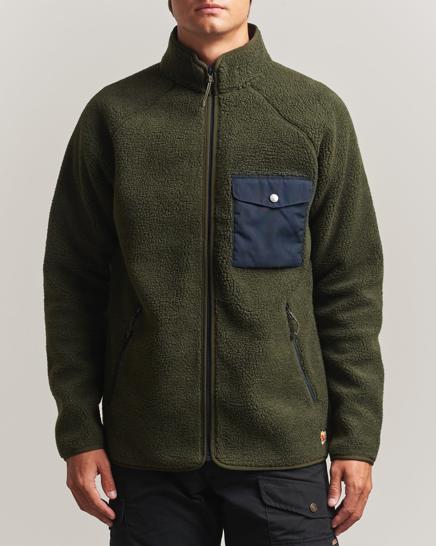 Heren | Truien | Fjällräven | Vardag Pile Fleece Zip Jacket Deep Forest