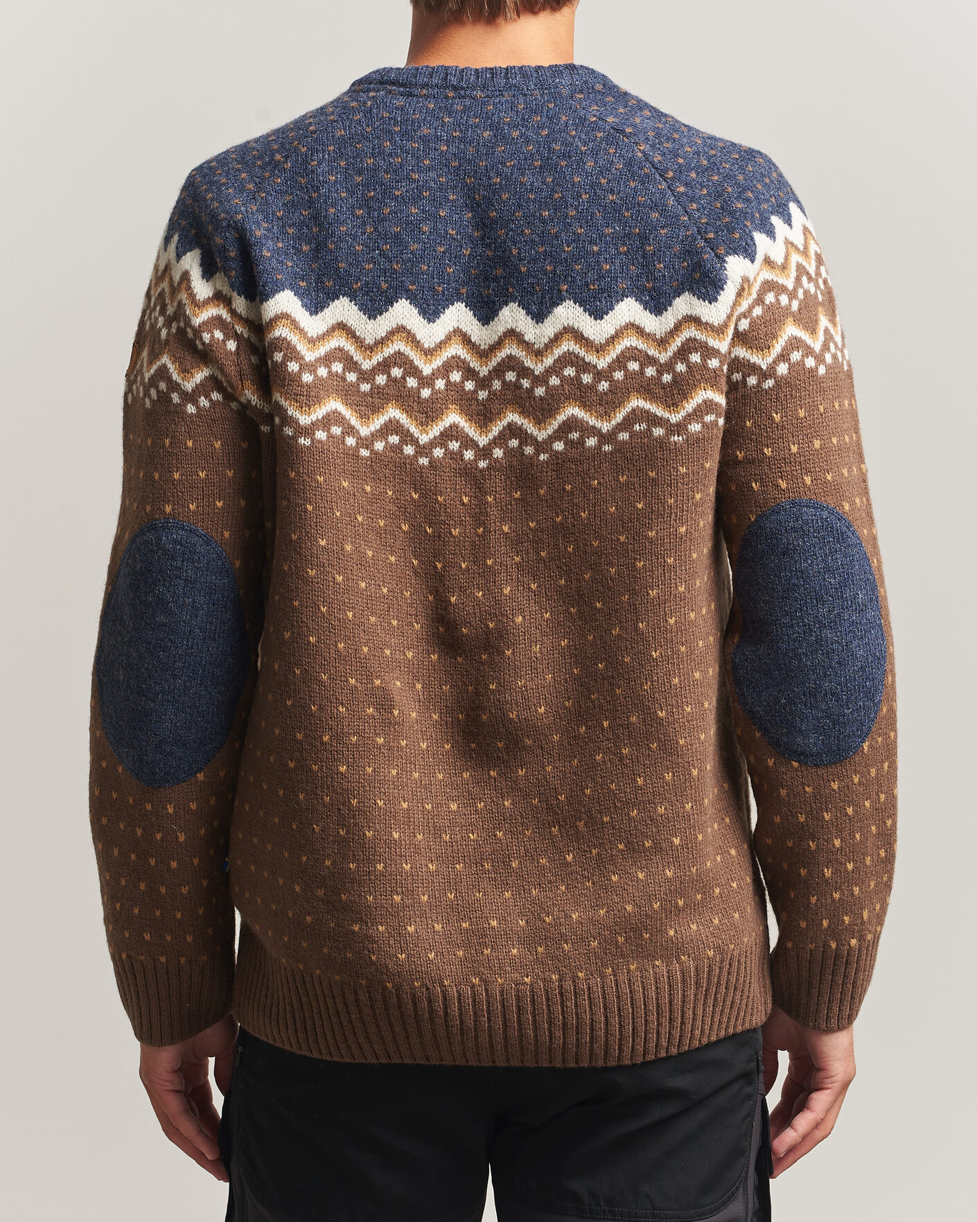 Heren | Truien | Fjällräven | Övik Knit Wool Sweater Dark Oak