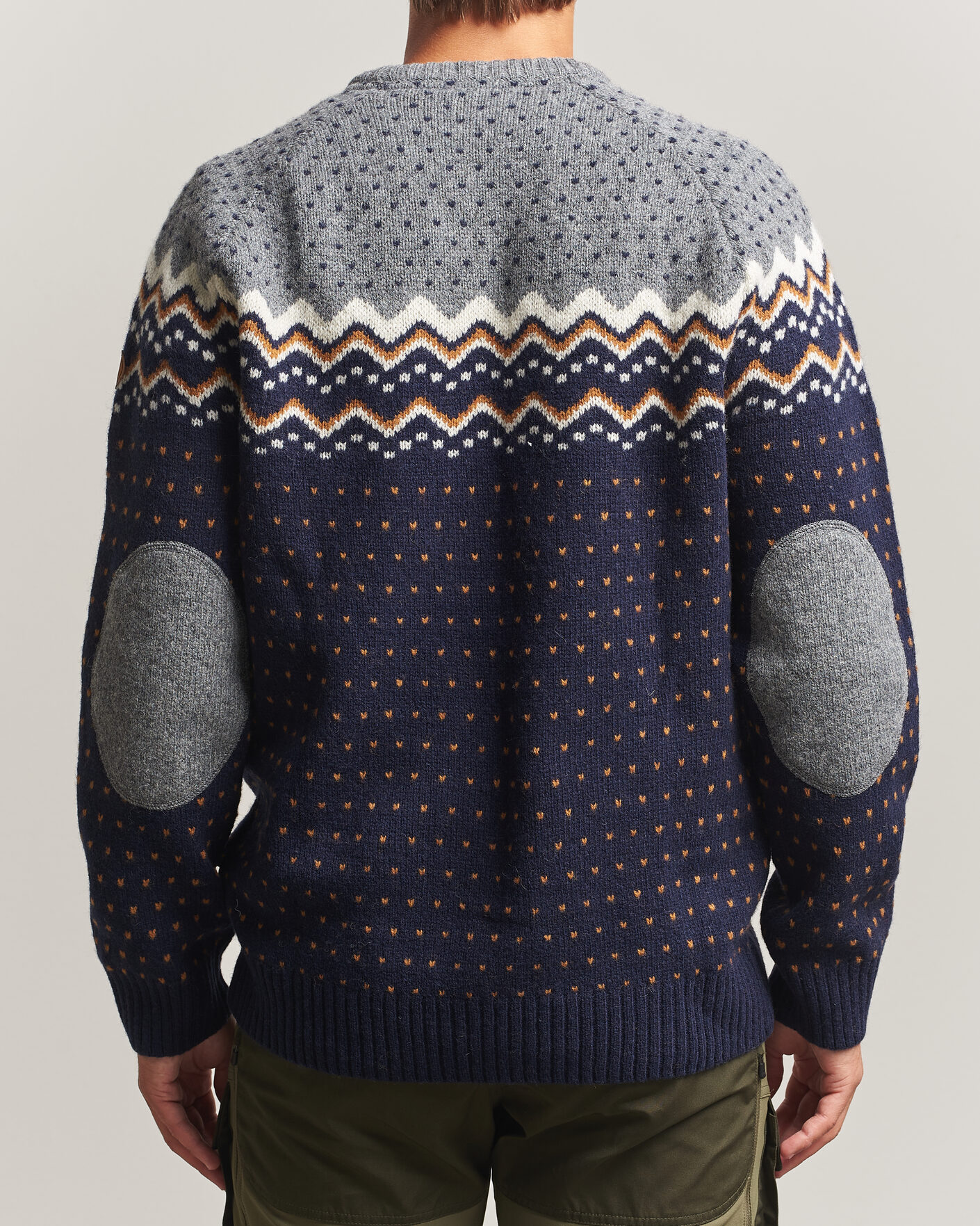 Heren | Truien | Fjällräven | Övik Knit Wool Sweater Dark Navy