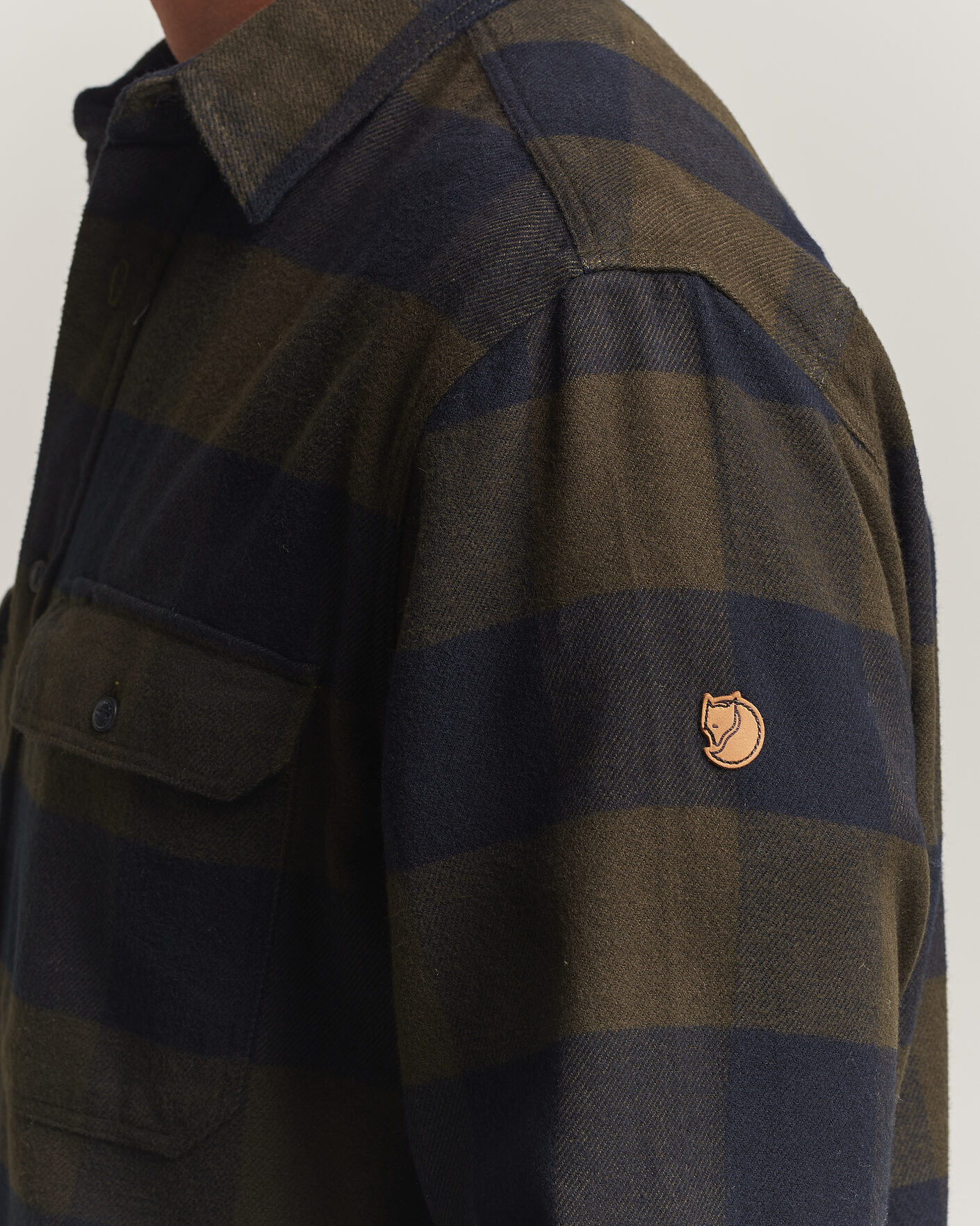 Heren | Overhemden | Fjällräven | Övik Heavy Flannel Shirt Deep Forest
