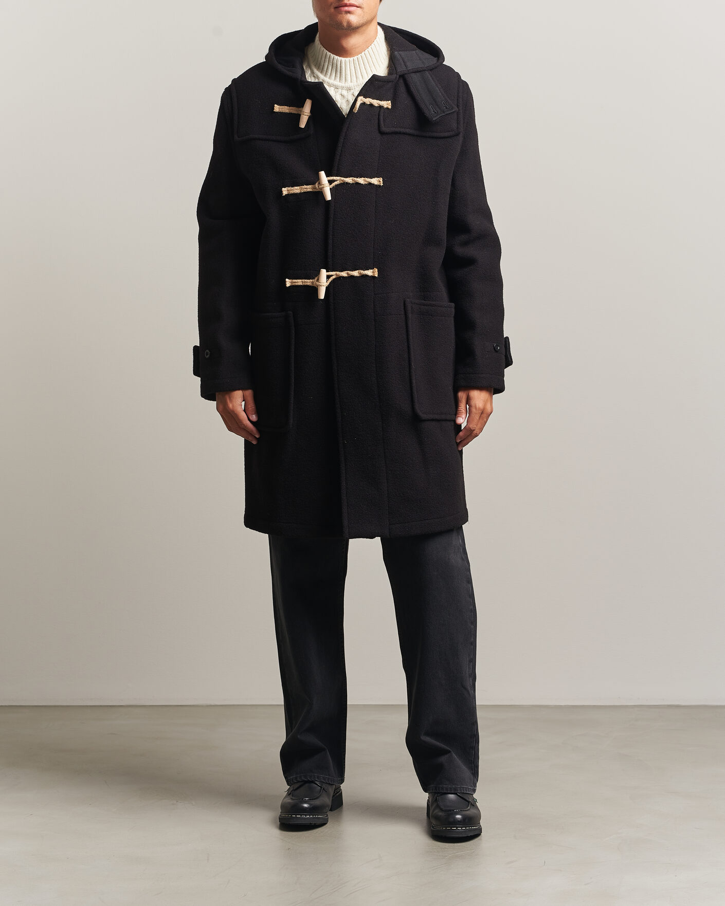 Heren | Jassen | Gloverall | 575 Monty Original Duffle Coat Black
