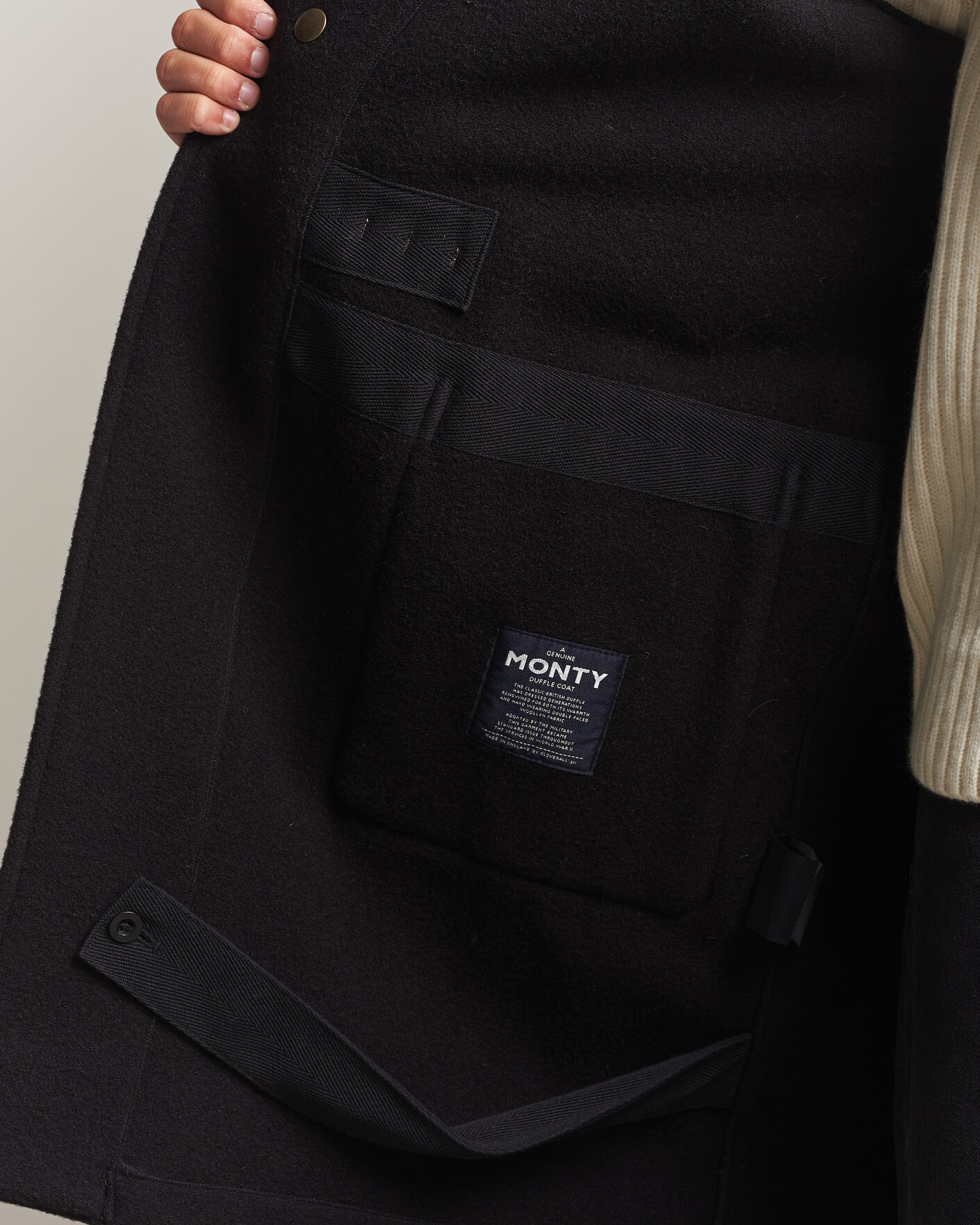 Heren | Jassen | Gloverall | 575 Monty Original Duffle Coat Black