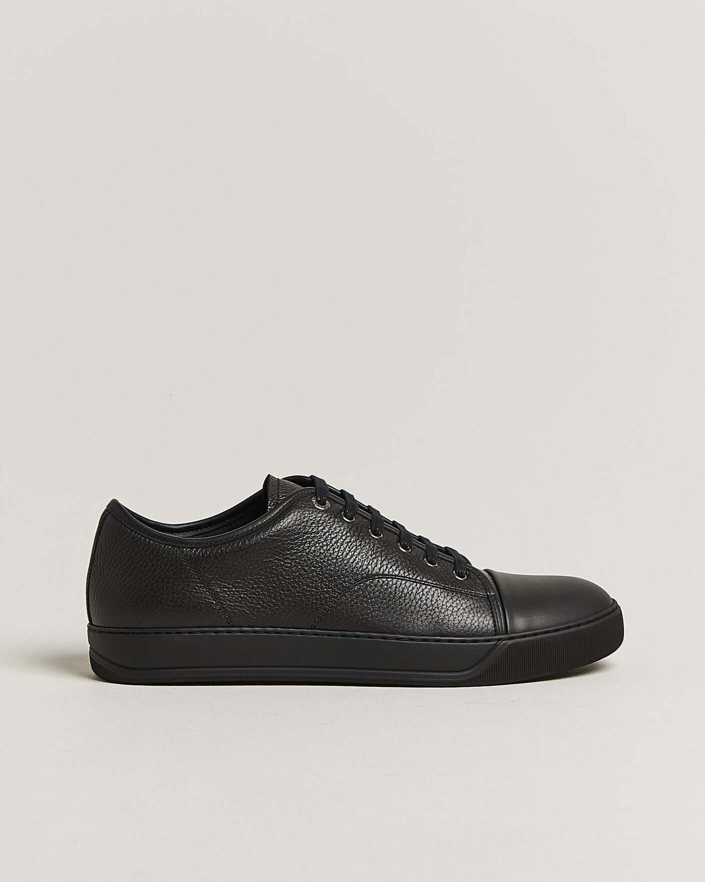 Heren | Sneakers | Lanvin | DBB1 Grain Leather Cap Toe Sneaker Black