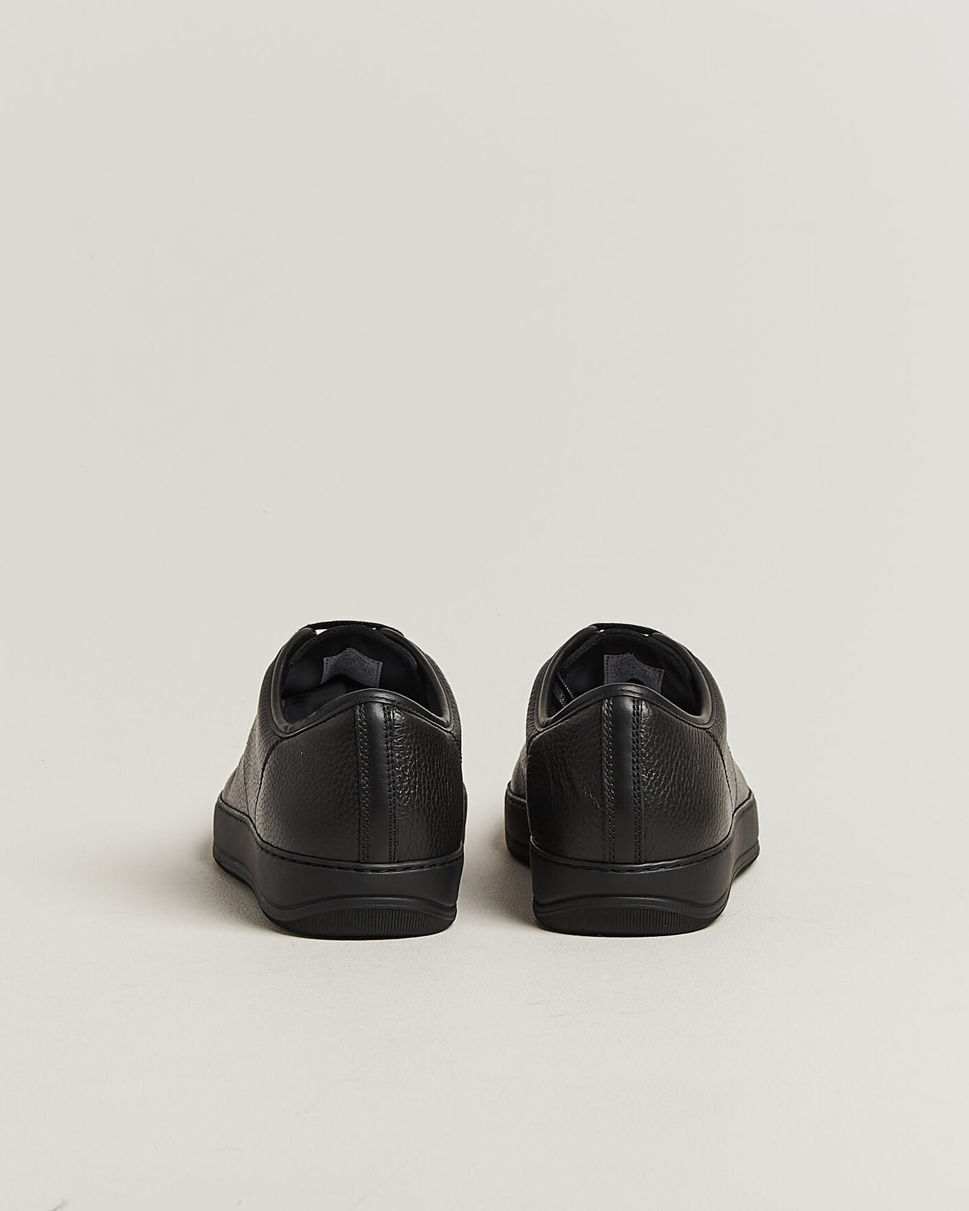 Heren | Sneakers | Lanvin | DBB1 Grain Leather Cap Toe Sneaker Black