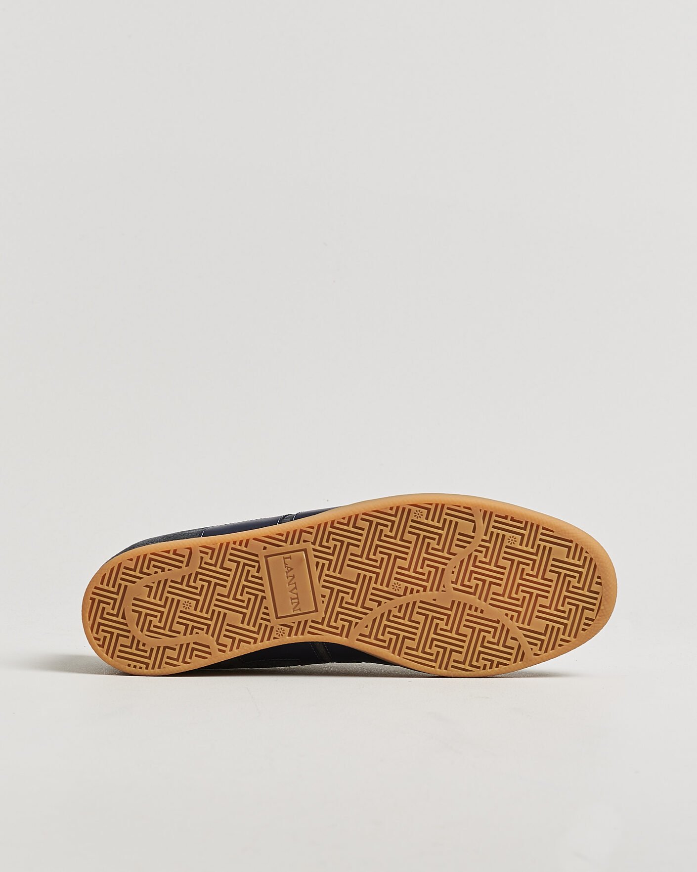 Heren | Sneakers | Lanvin | Glen Leather Sneakers Grey/Navy