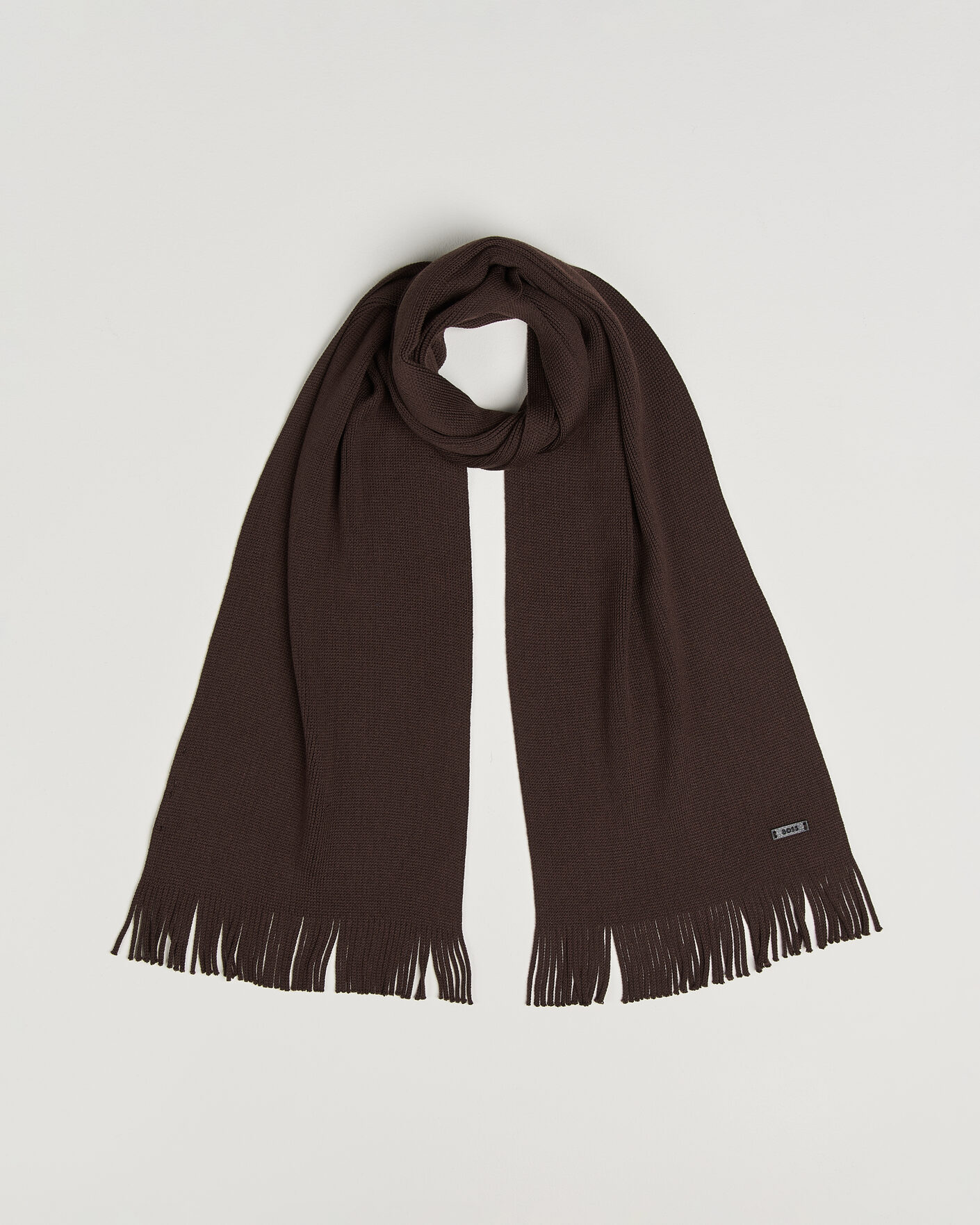 Heren | Sjaals | BOSS BLACK | Albas Wool Scarf Dark Brown