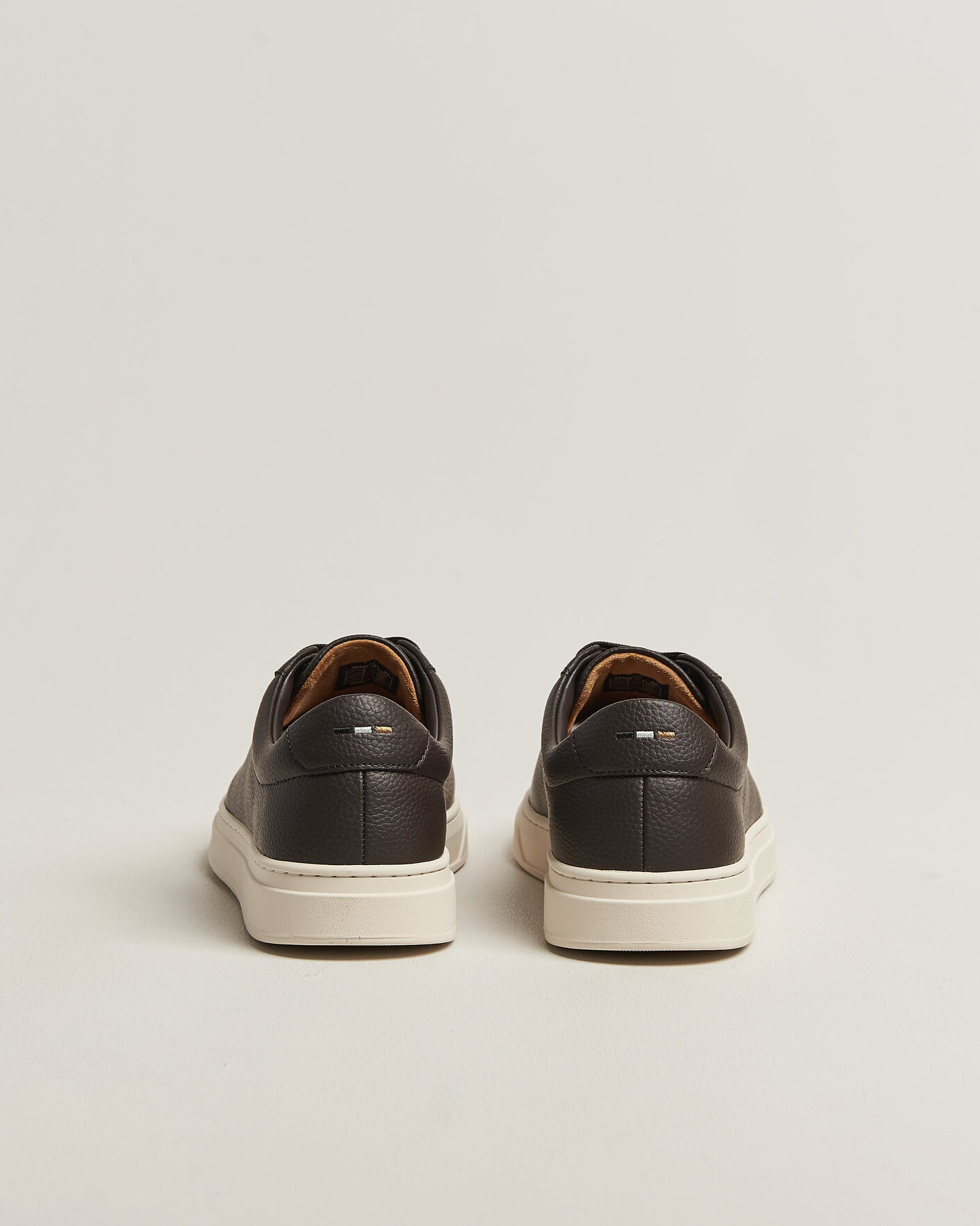 Heren | Sneakers | BOSS BLACK | Kieran Grained Leather Sneaker Dark Brown