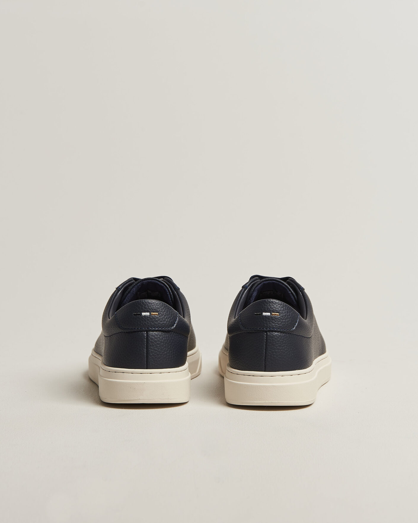 Heren | Sneakers | BOSS BLACK | Kieran Grained Leather Sneaker Dark Blue