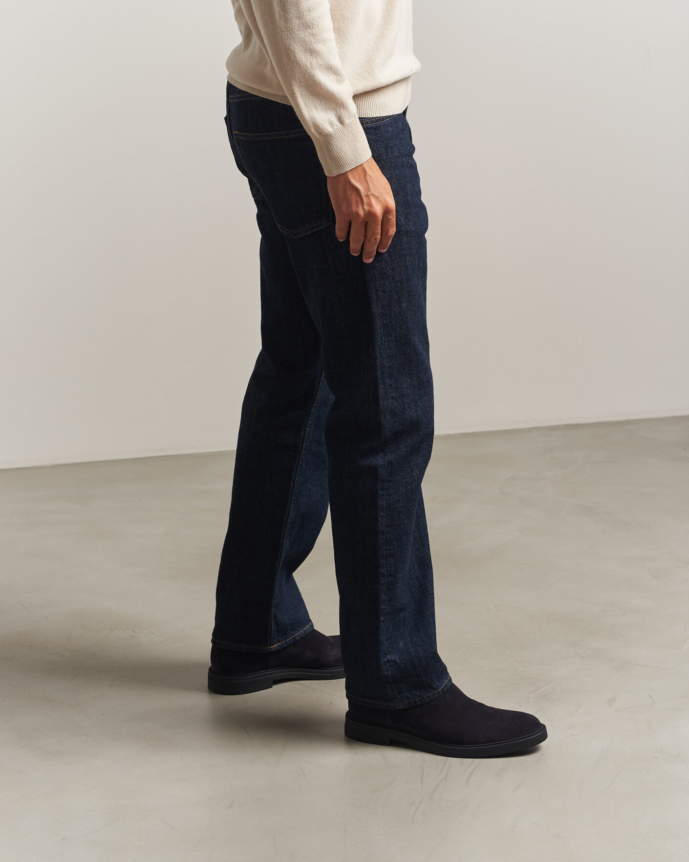 Heren | Laarzen | BOSS BLACK | Calev Suede Chelsea Boot Dark Blue