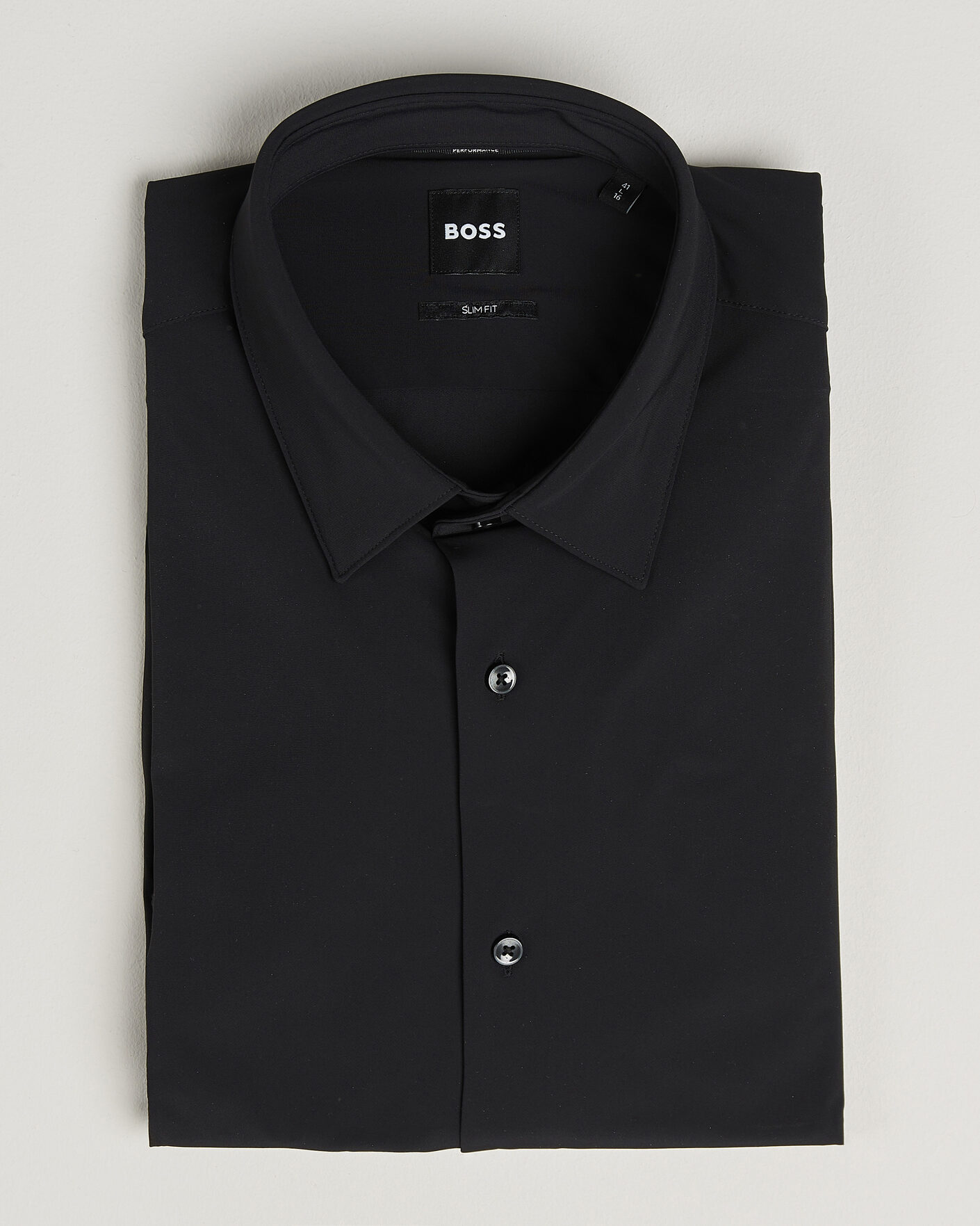 Heren | Overhemden | BOSS BLACK | Hank 4-Way Stretch Shirt Black