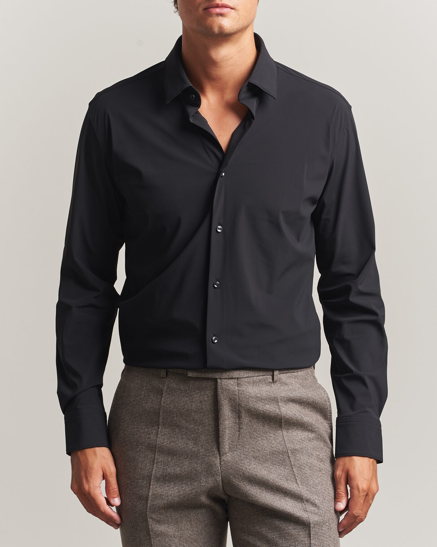 Heren | Overhemden | BOSS BLACK | Hank 4-Way Stretch Shirt Black