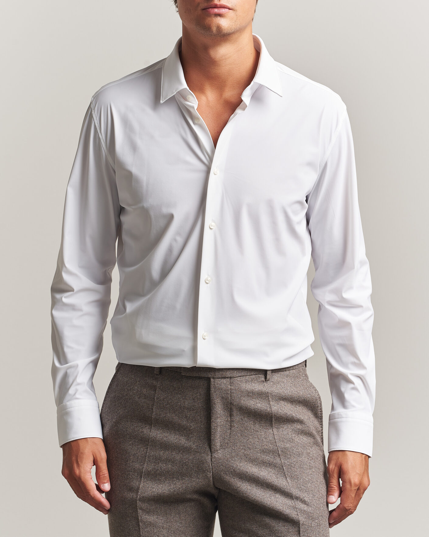 Heren | Overhemden | BOSS BLACK | Hank 4-Way Stretch Shirt White