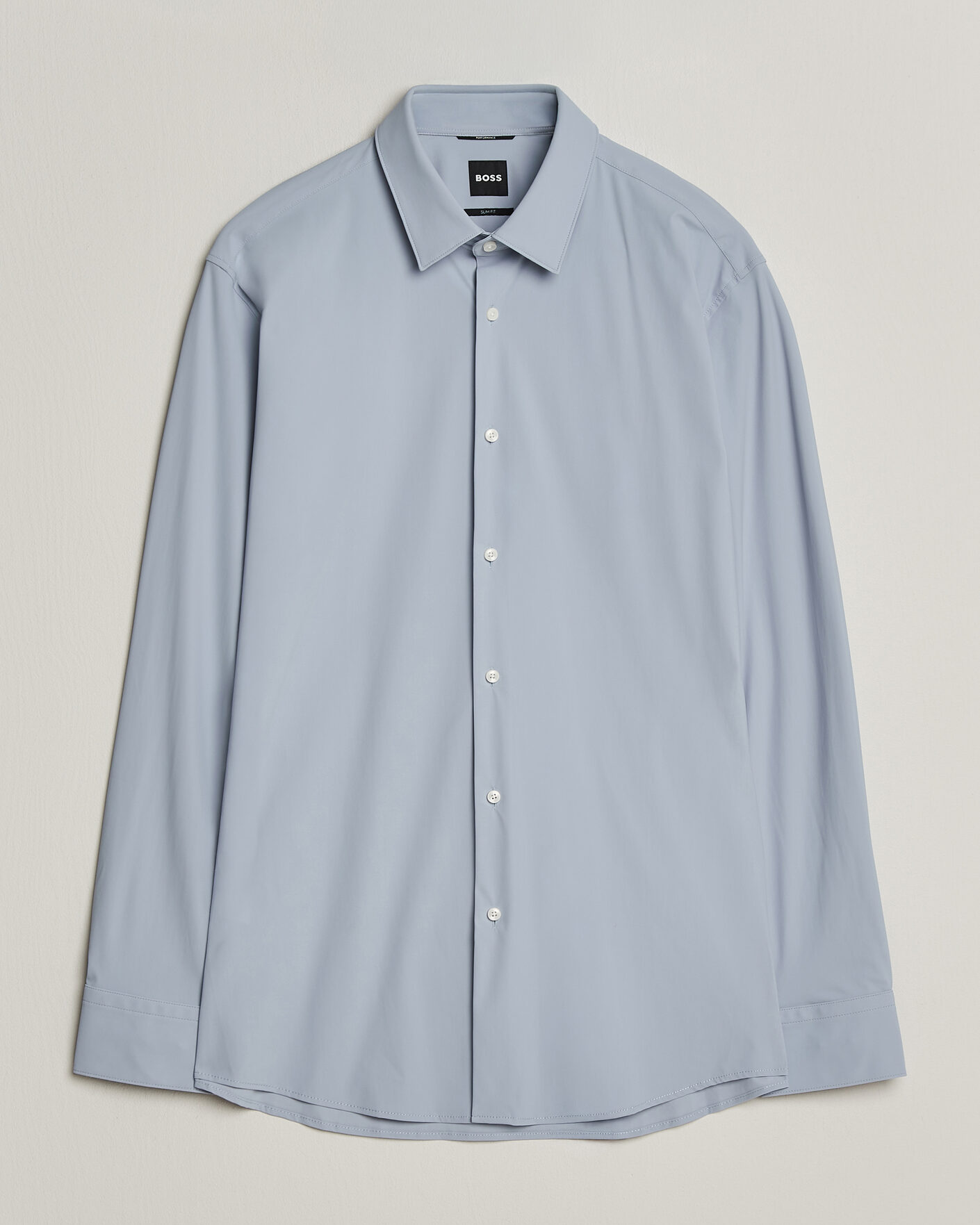 Heren | Overhemden | BOSS BLACK | Hank 4-Way Stretch Shirt Light Blue