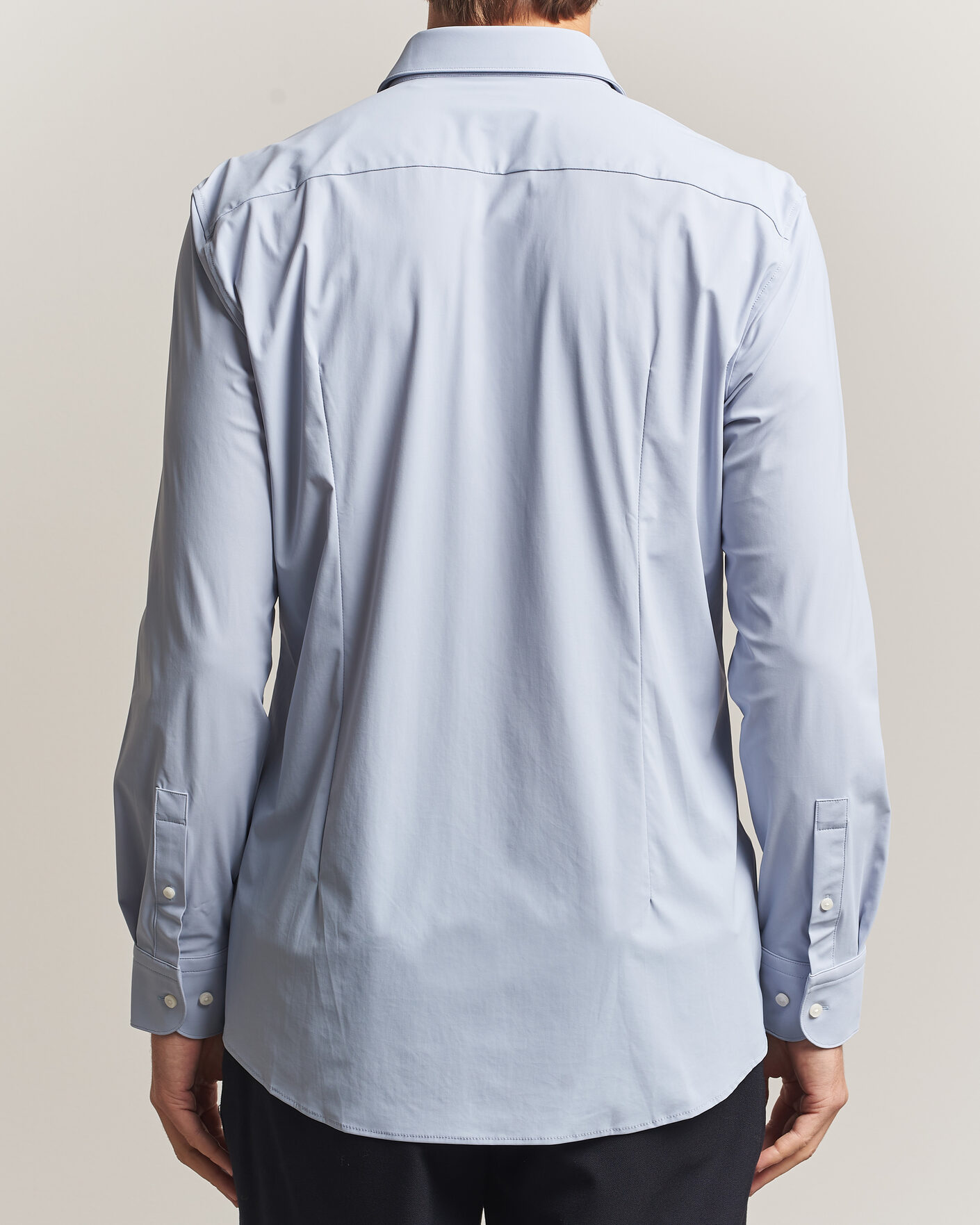 Heren | Overhemden | BOSS BLACK | Hank 4-Way Stretch Shirt Light Blue