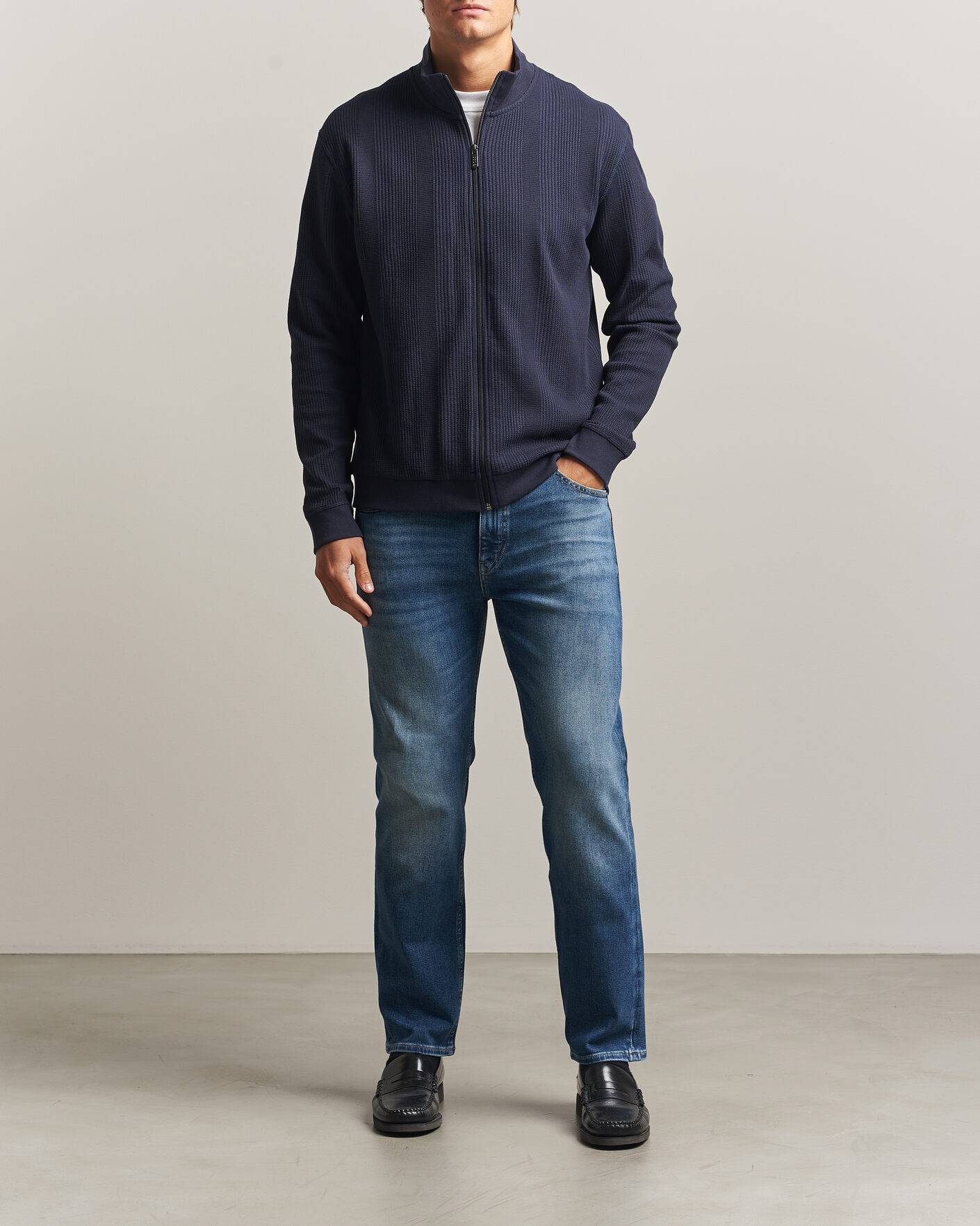Heren | Jeans | BOSS BLACK | Ogden Regular Fit Jeans Medium Blue