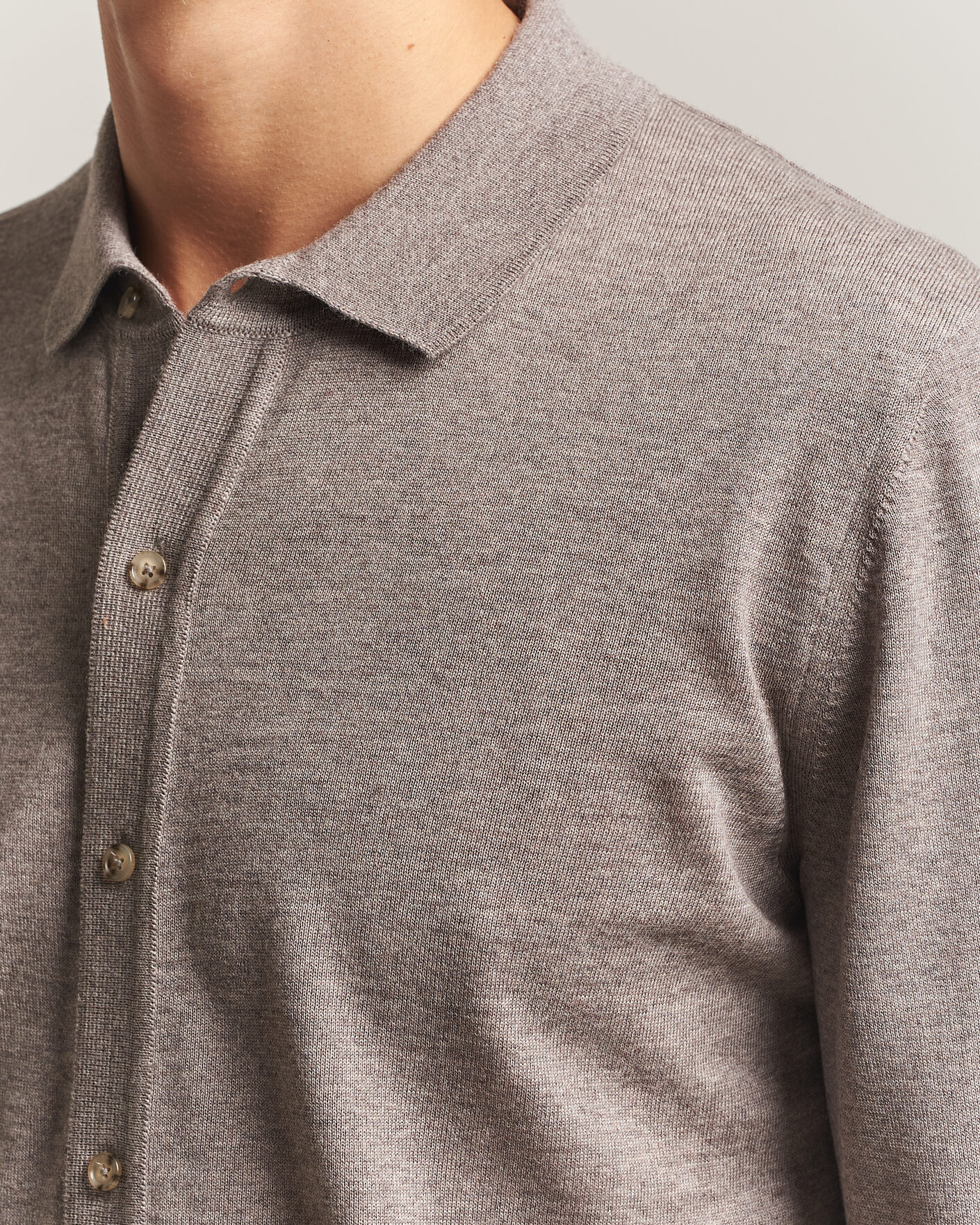 Heren | Truien | BOSS BLACK | Helbert Merino Knitted Cardigan Open Brown