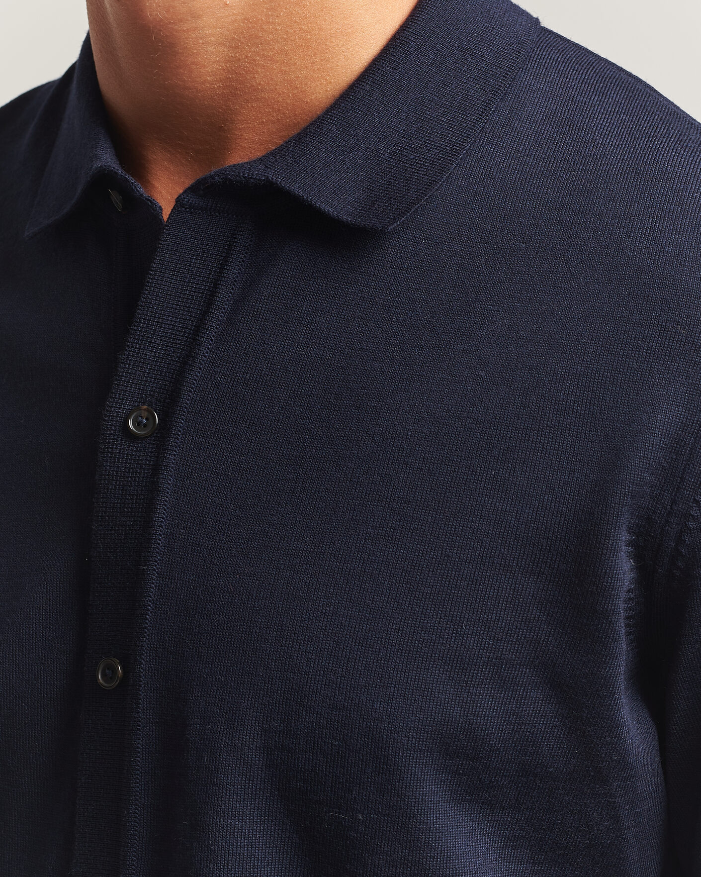 Heren | Truien | BOSS BLACK | Helbert Merino Knitted Cardigan Dark Blue