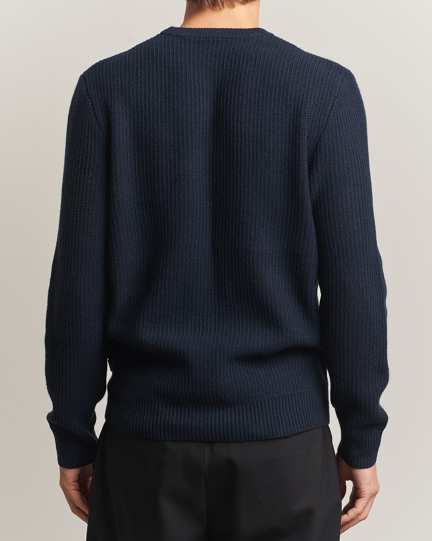Heren | Truien | BOSS BLACK | Fiocchetto Wool/Cashmere Crew Neck Dark Blue