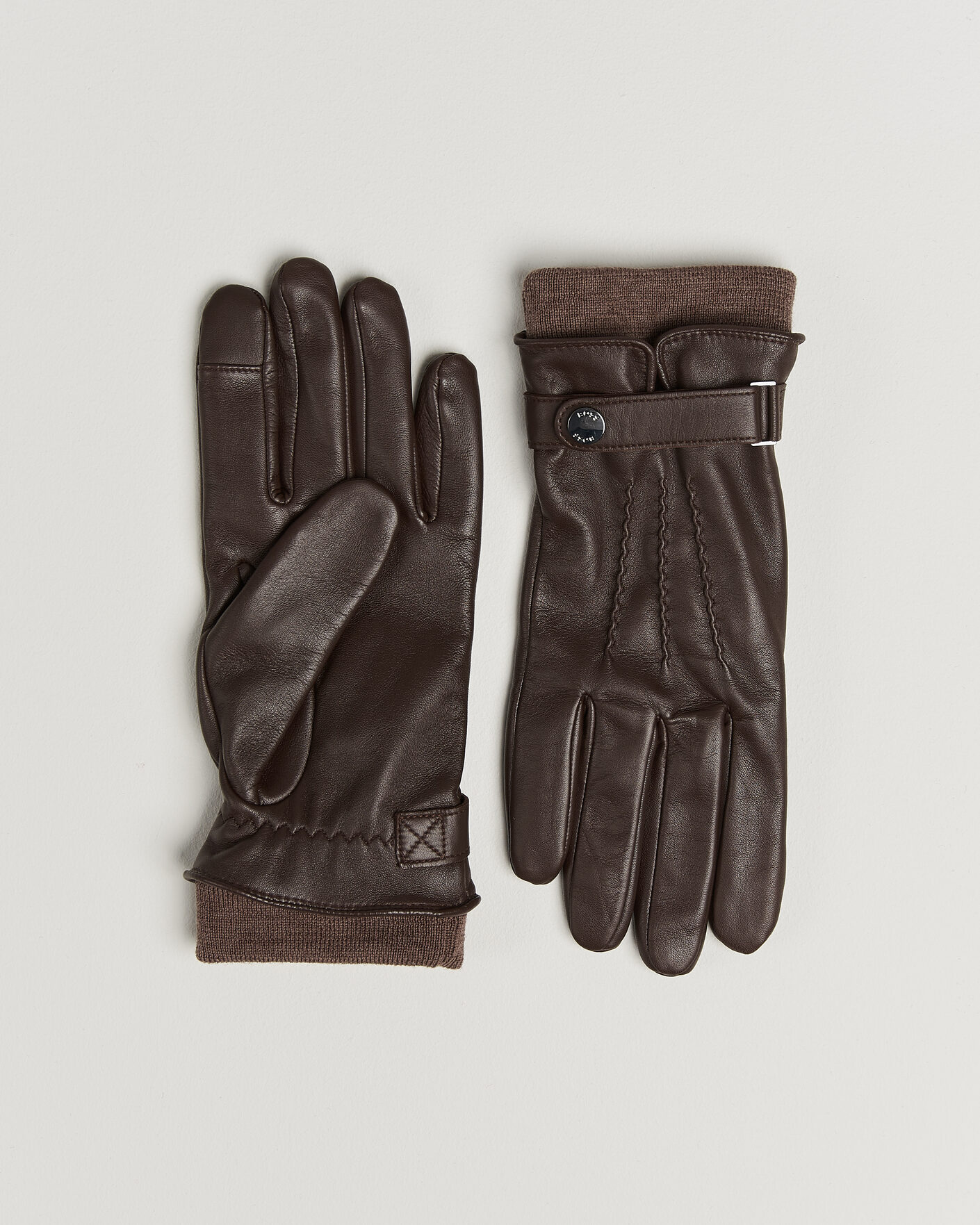Heren | Handschoenen | BOSS BLACK | Hyden Leather Glove Dark Brown