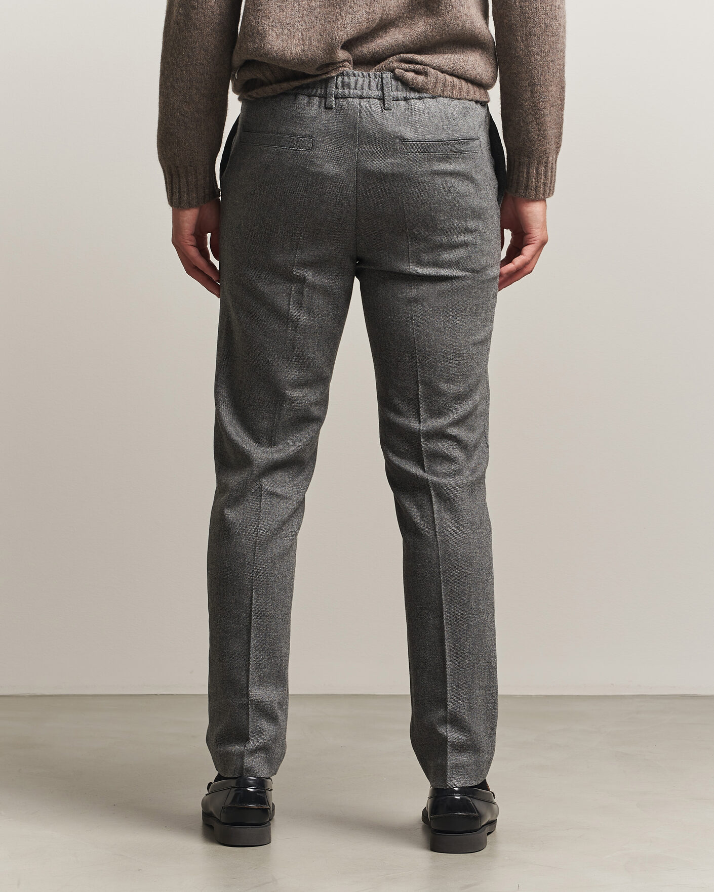 Heren | Broeken | BOSS BLACK | Kane Brushed Drawstring Trousers Medium Grey