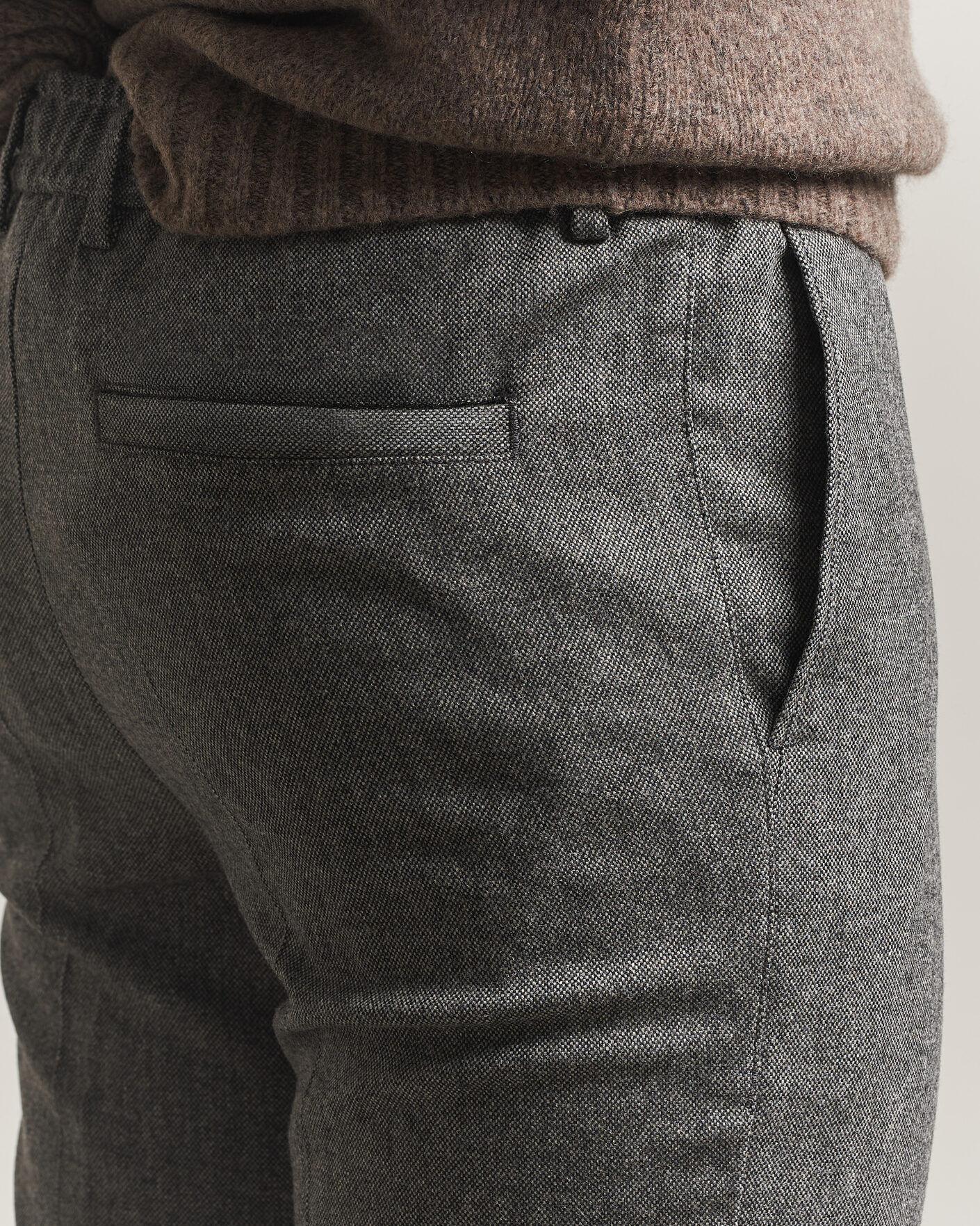 Heren | Broeken | BOSS BLACK | Kane Brushed Drawstring Trousers Medium Grey