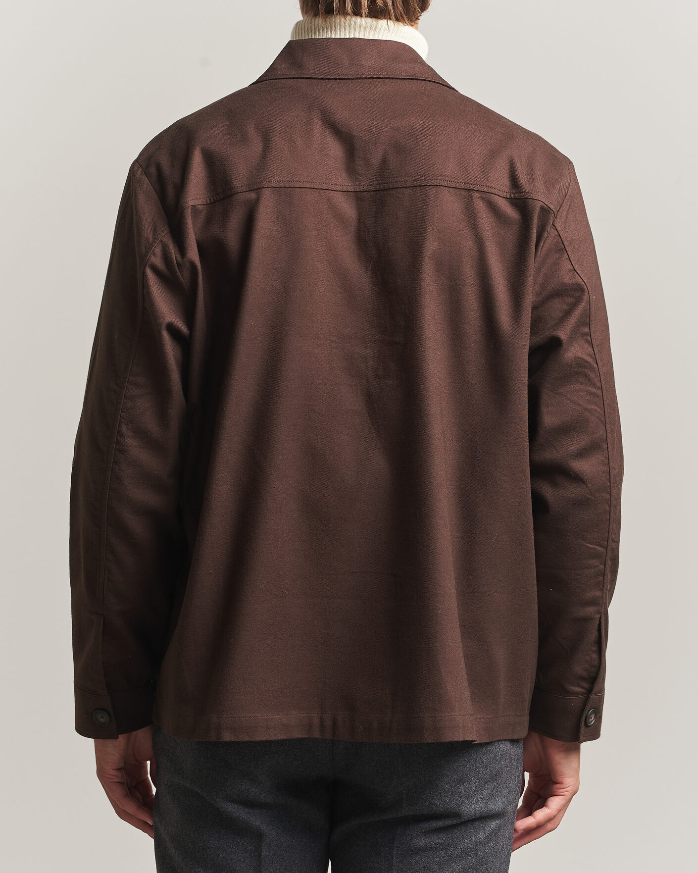 Heren | Overhemden | BOSS BLACK | Cai Cotton Overshirt Dark Brown