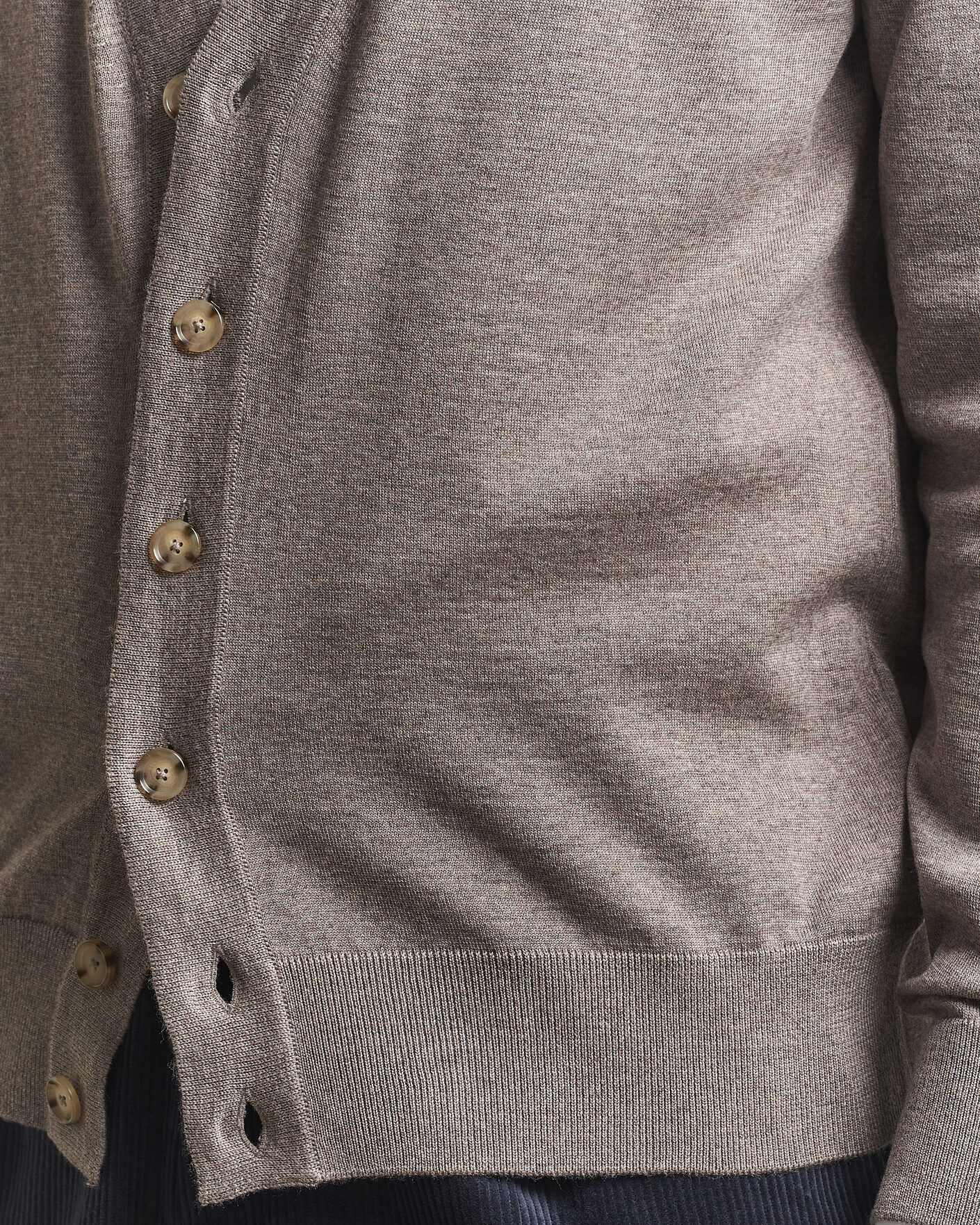 Heren | Truien | BOSS BLACK | Mardon Wool Cardigan Open Brown