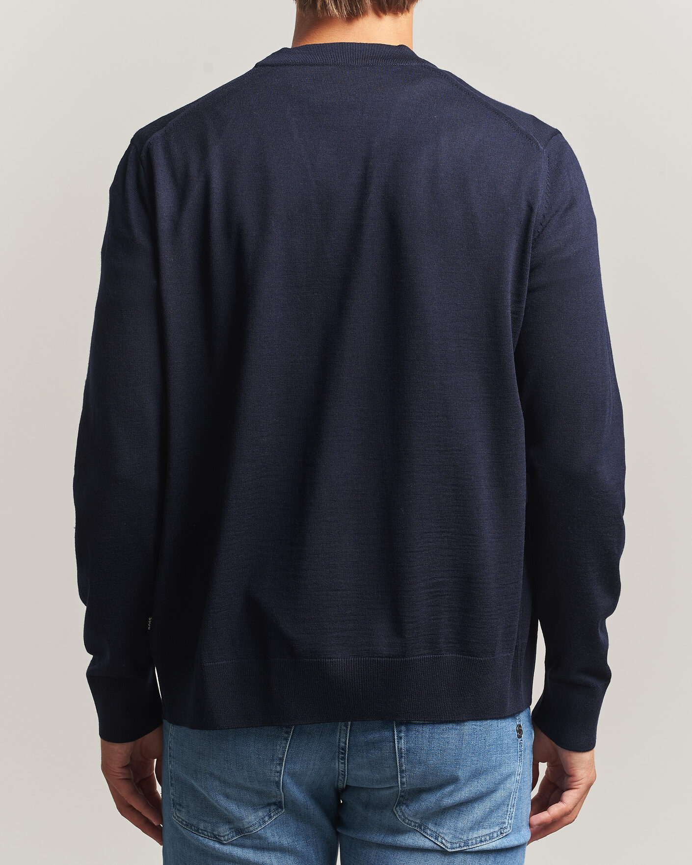 Heren | Truien | BOSS BLACK | Mardon Wool Cardigan Dark Blue
