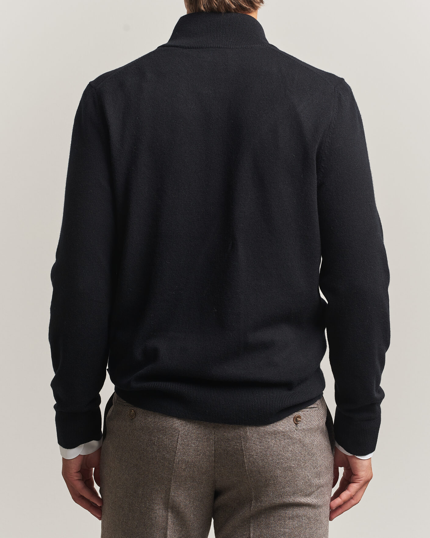 Heren | Truien | BOSS BLACK | Hemarlo Wool/Cashmere Half Zip Black