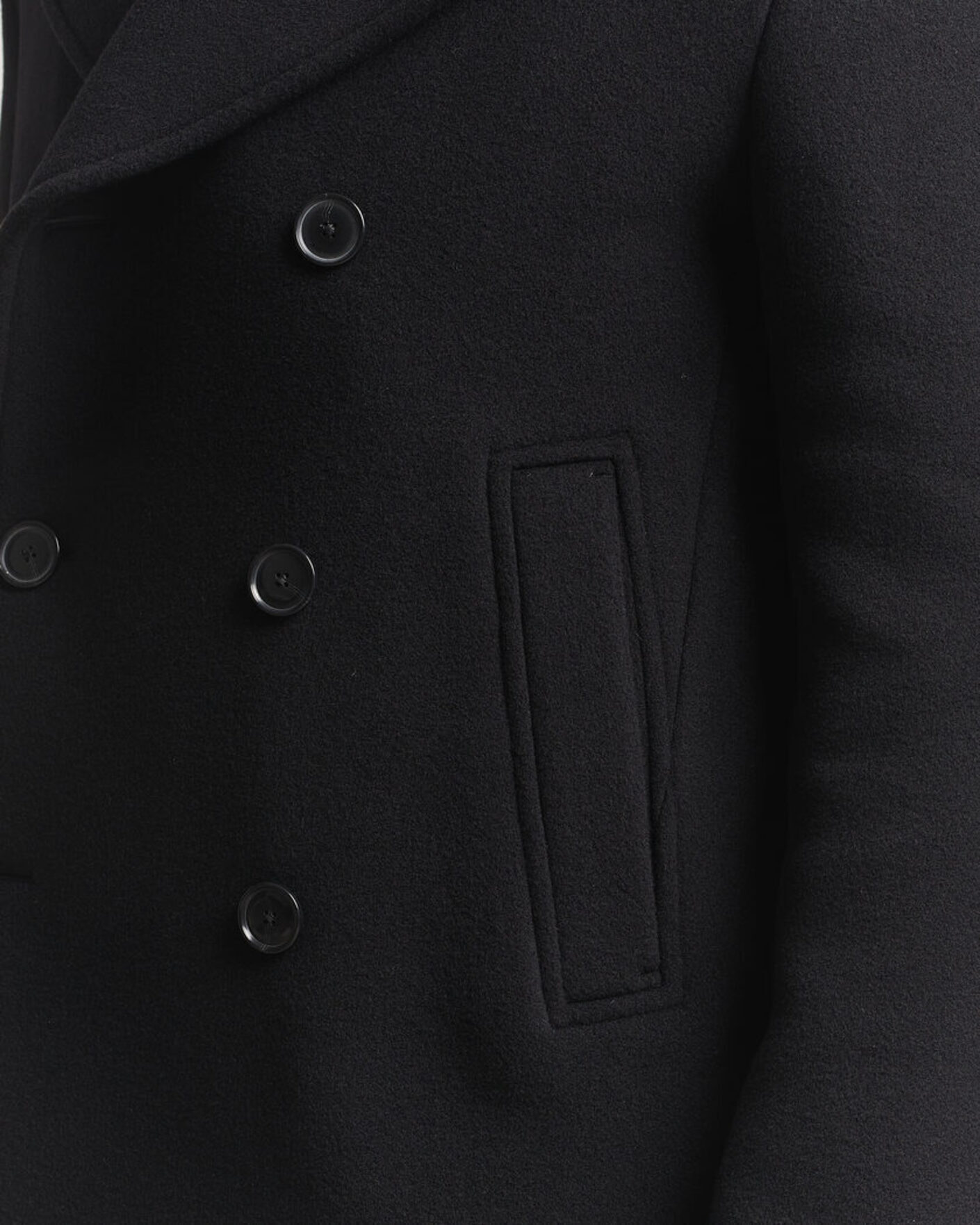Heren | Jassen | BOSS BLACK | Hyde Wool Peacoat Black