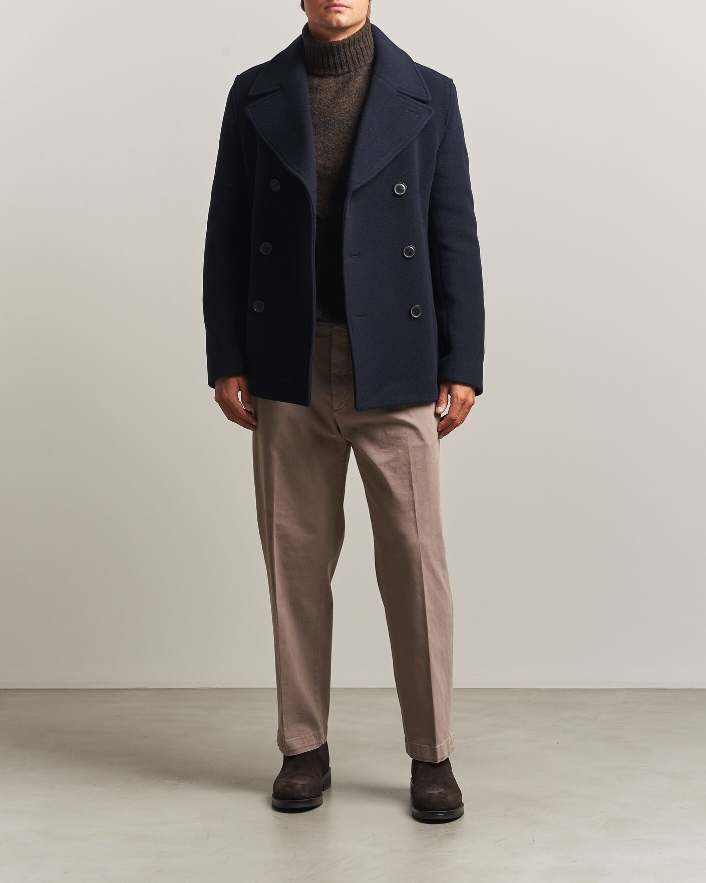 Heren | Jassen | BOSS BLACK | Hyde Wool Peacoat Dark Blue