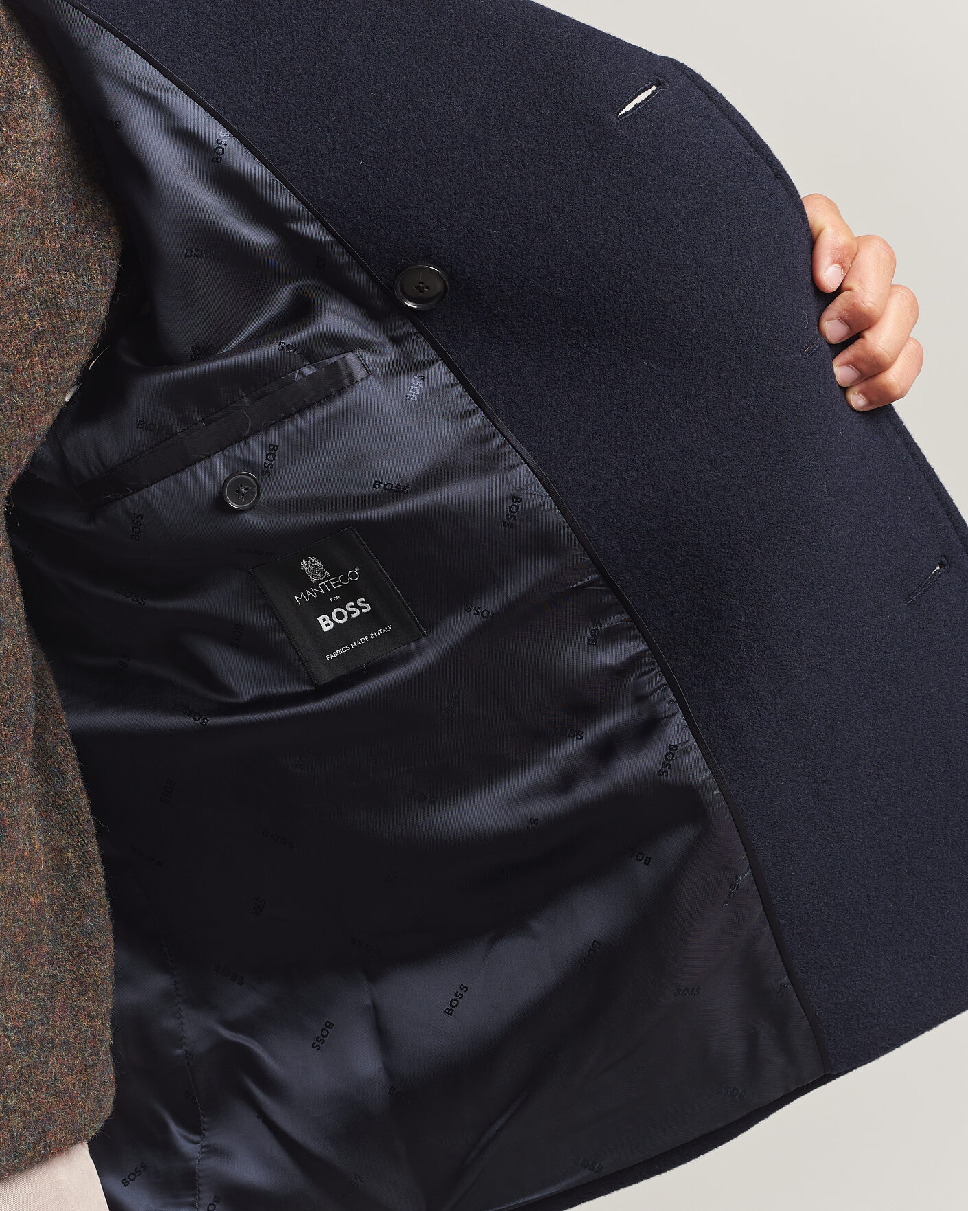 Heren | Jassen | BOSS BLACK | Hyde Wool Peacoat Dark Blue