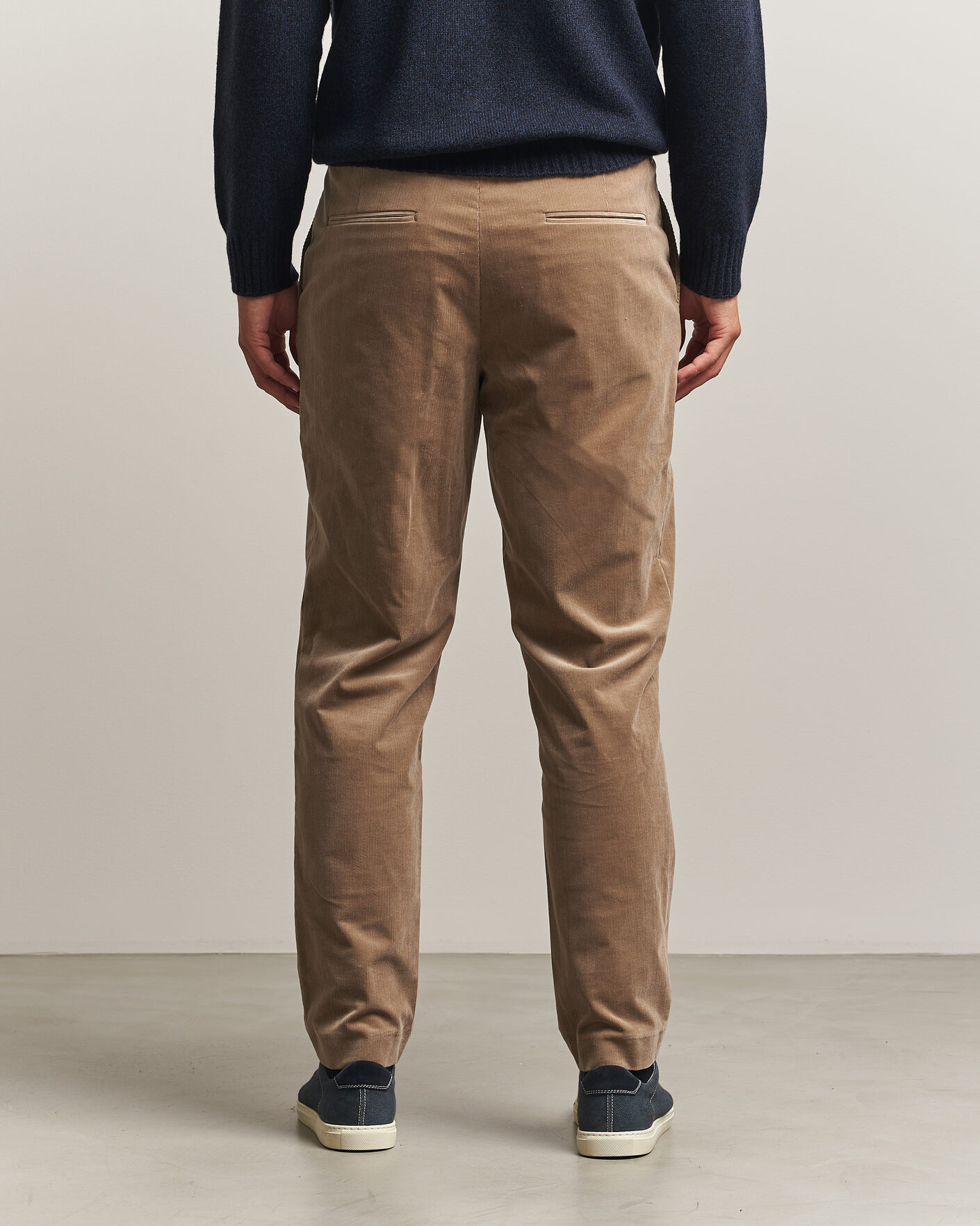 Heren | Broeken | BOSS BLACK | Perin Corduroy Drawstring Trousers Open Brown