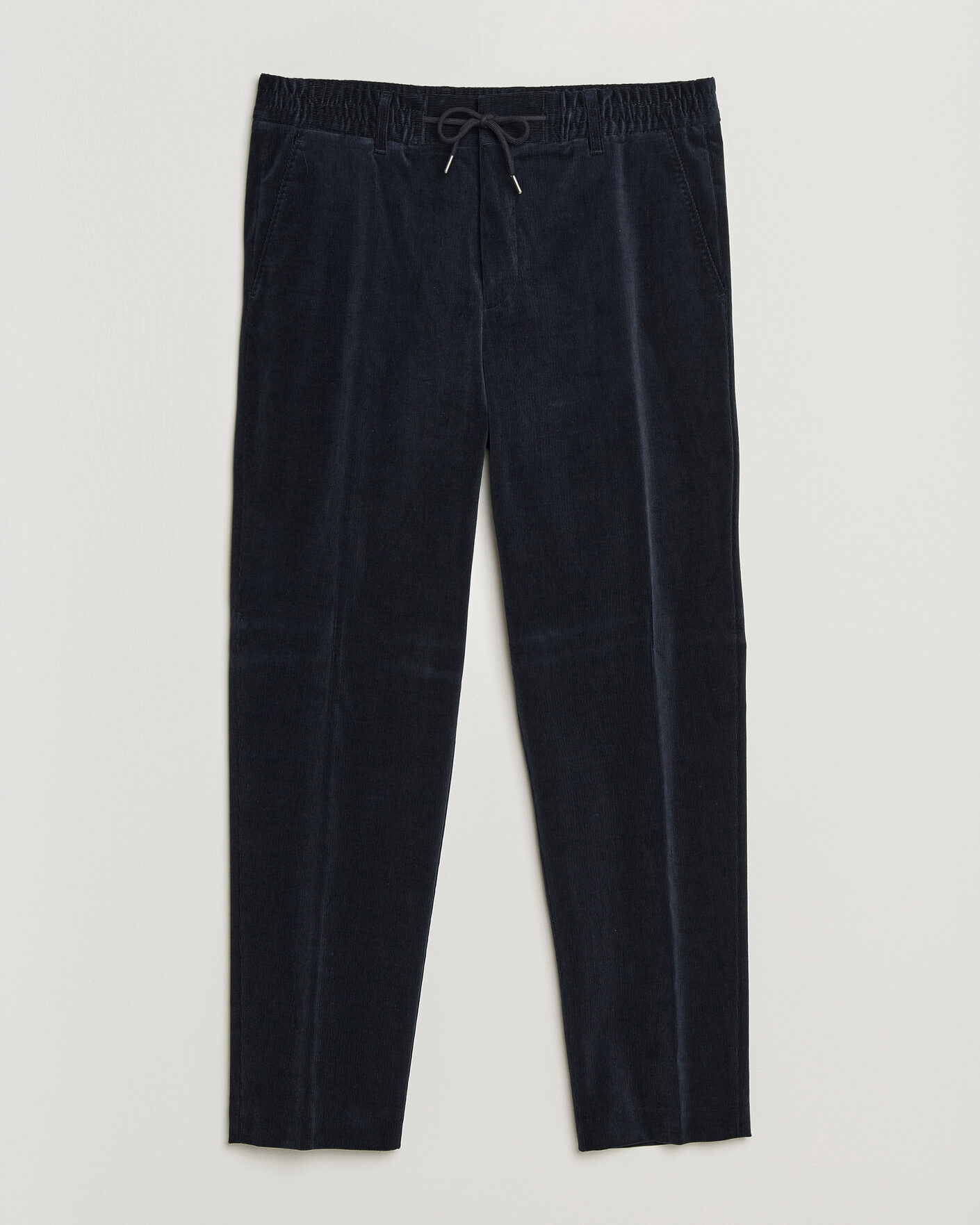 Heren | Broeken | BOSS BLACK | Perin Corduroy Drawstring Trousers Dark Blue