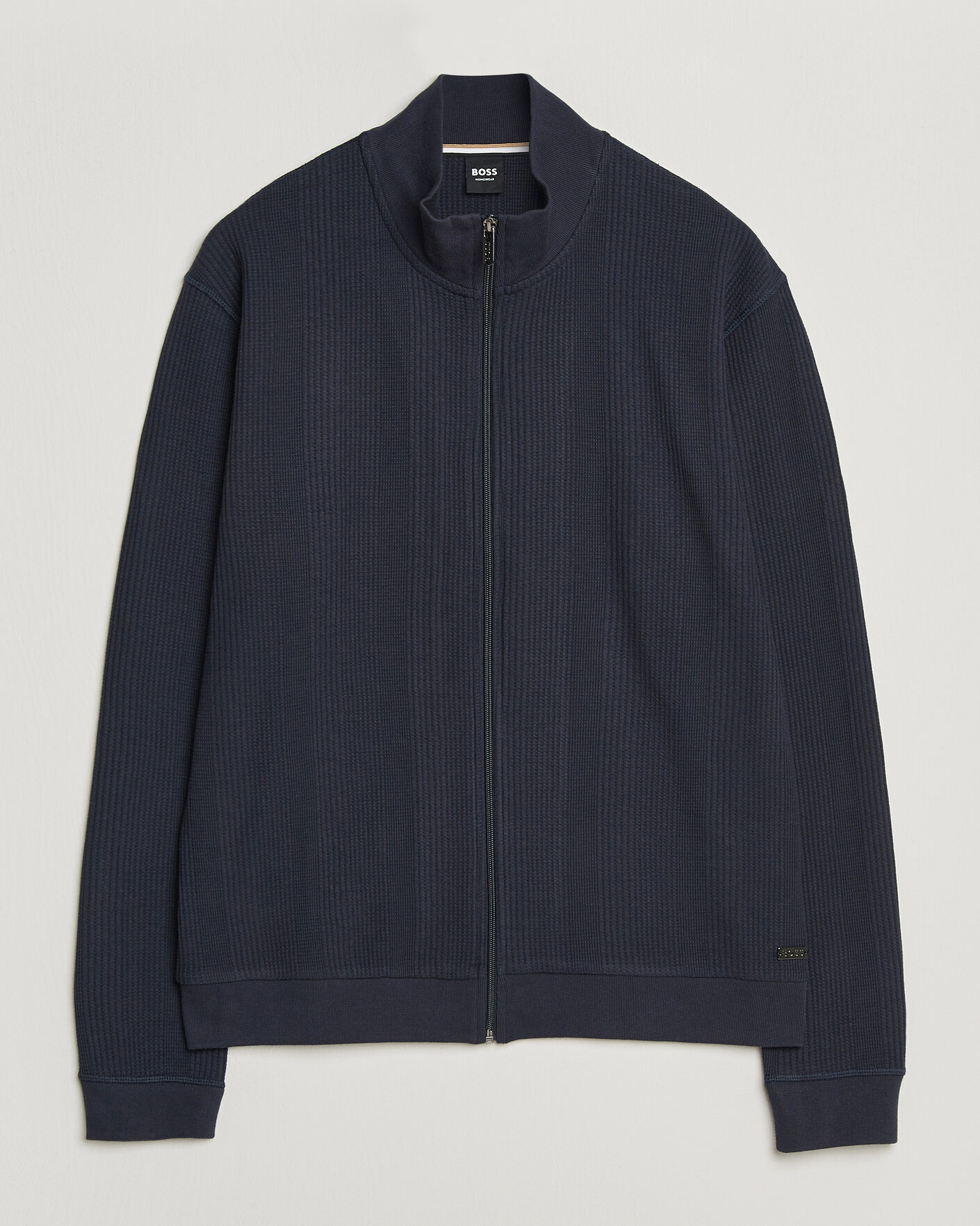 Heren | Truien | BOSS BLACK | Structured Loungewear Full Zip Dark Blue
