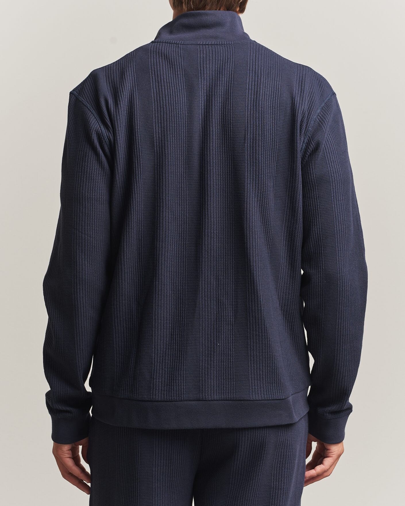 Heren | Truien | BOSS BLACK | Structured Loungewear Full Zip Dark Blue