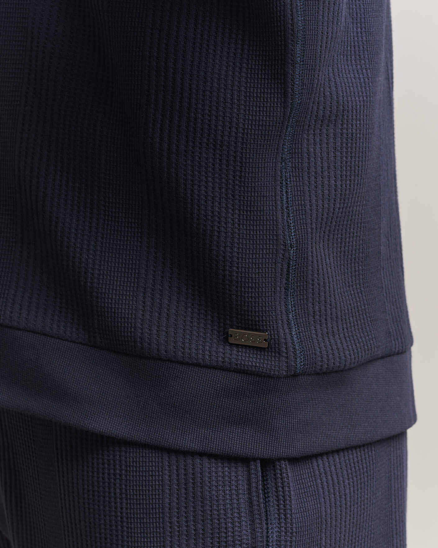 Heren | Truien | BOSS BLACK | Structured Loungewear Full Zip Dark Blue