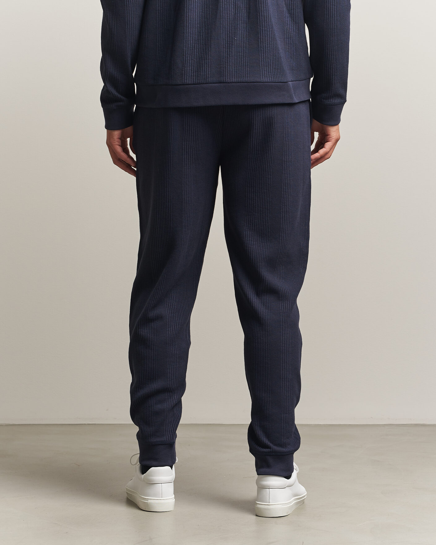 Heren | Broeken | BOSS BLACK | Structured Loungewear Sweatpants Dark Blue