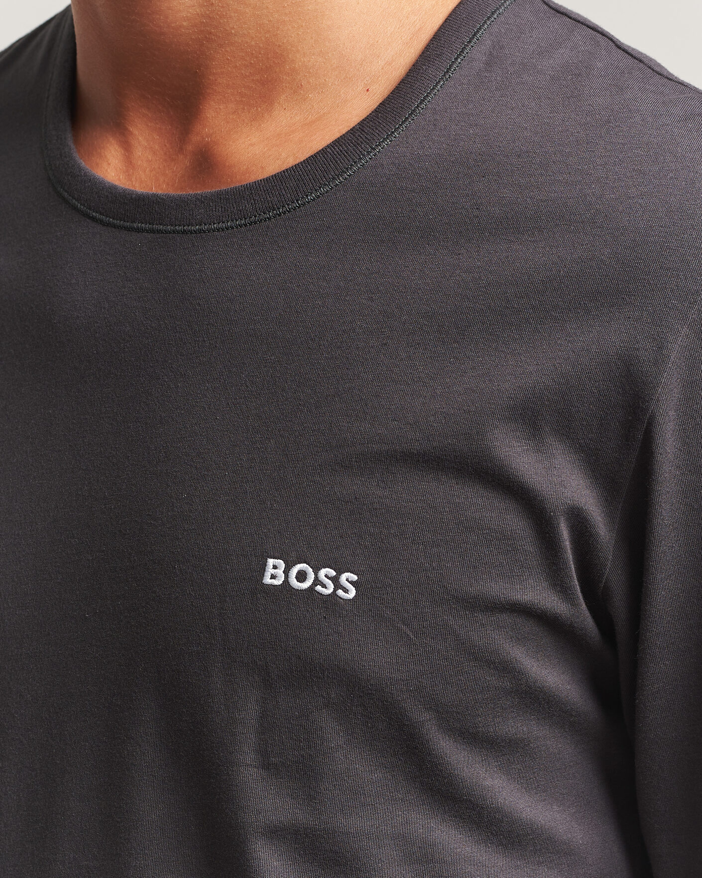 Heren | T-shirts | BOSS BLACK | 3-Pack Long Sleeve T-Shirt Blue/Navy/Grey