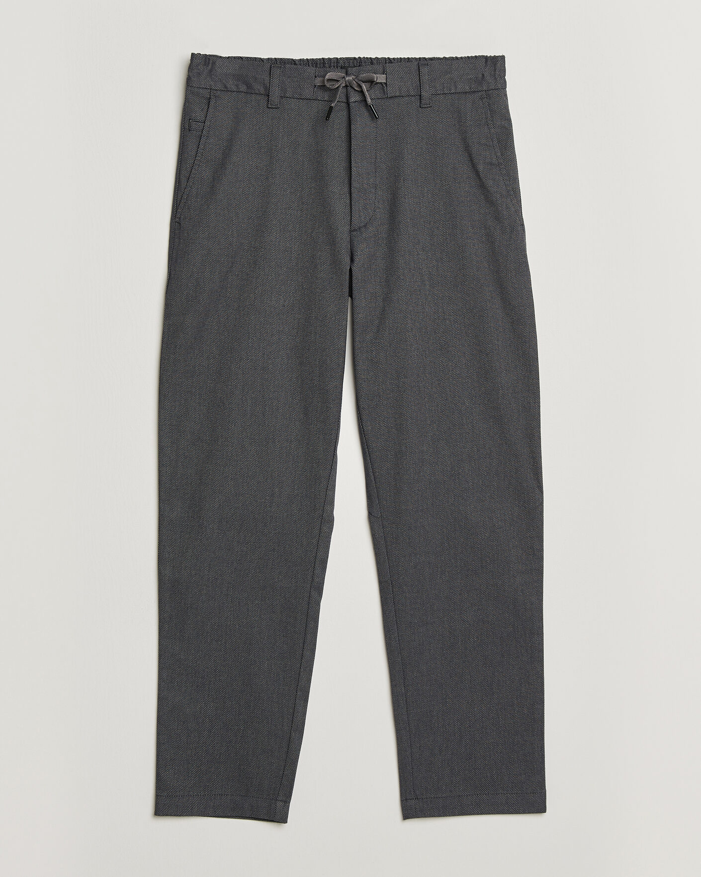 Heren | Broeken | BOSS ORANGE | Tapered Fit Drawstring Chino Dark Grey