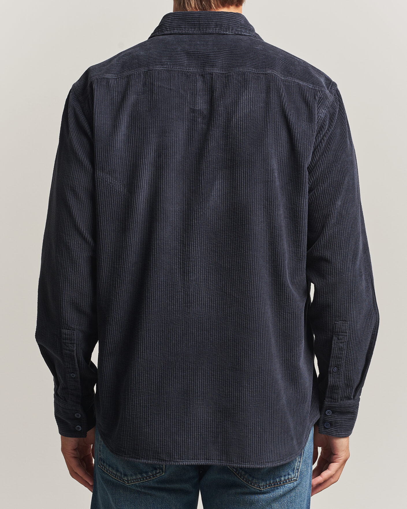 Heren | Overhemden | BOSS ORANGE | Relegant Corduroy Shirt Dark Blue