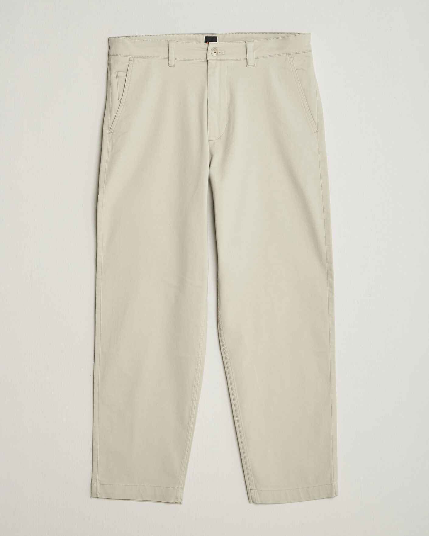 Heren | Broeken | BOSS ORANGE | Cotton Chino Light Beige